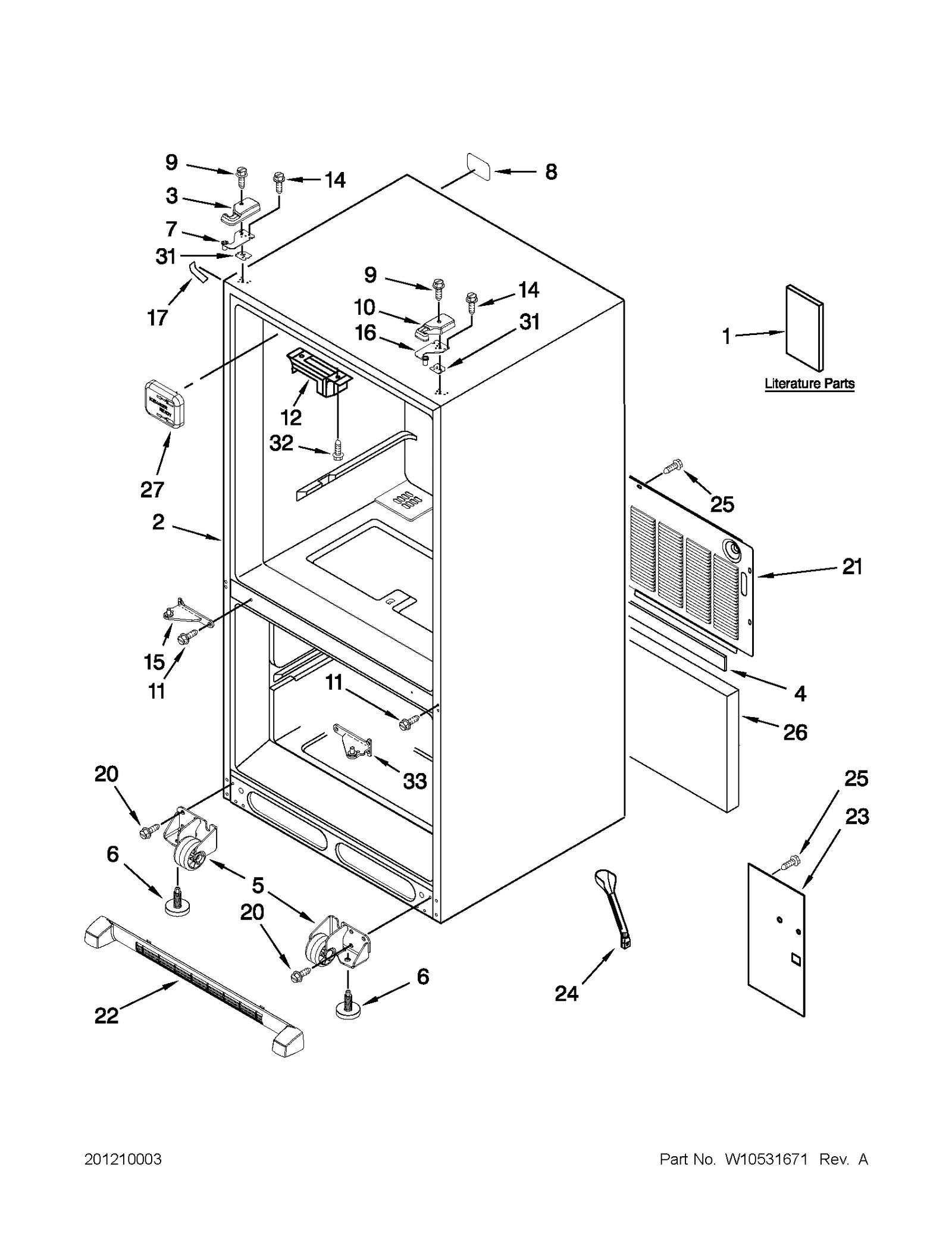 CABINET PARTS