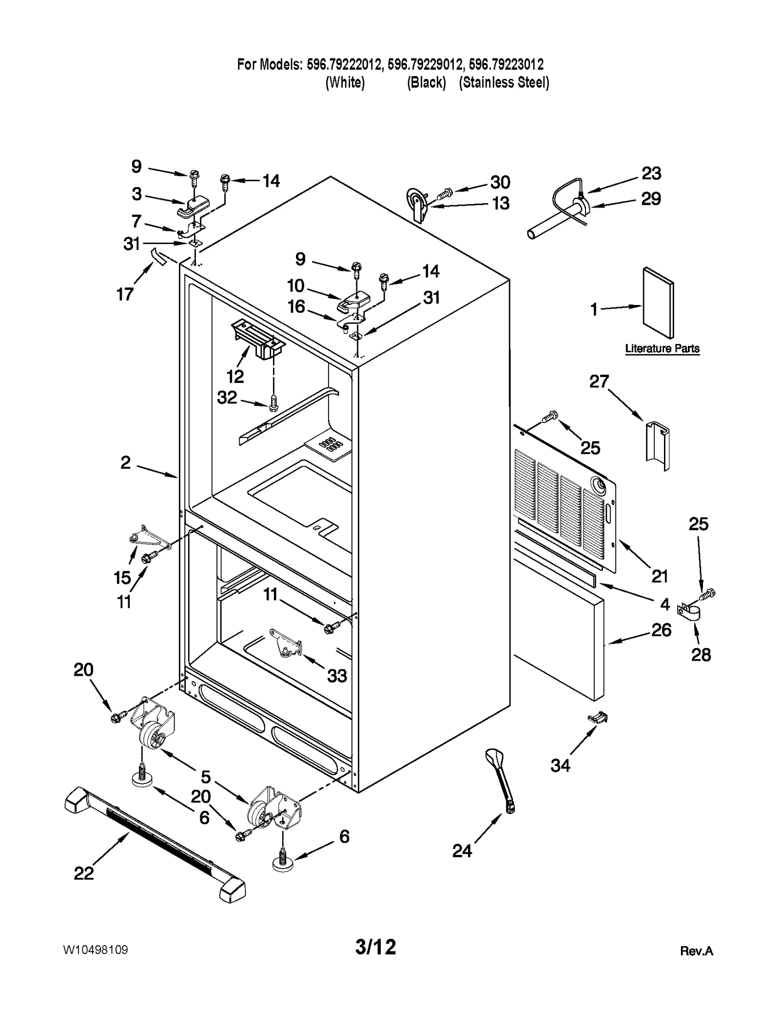CABINET PARTS