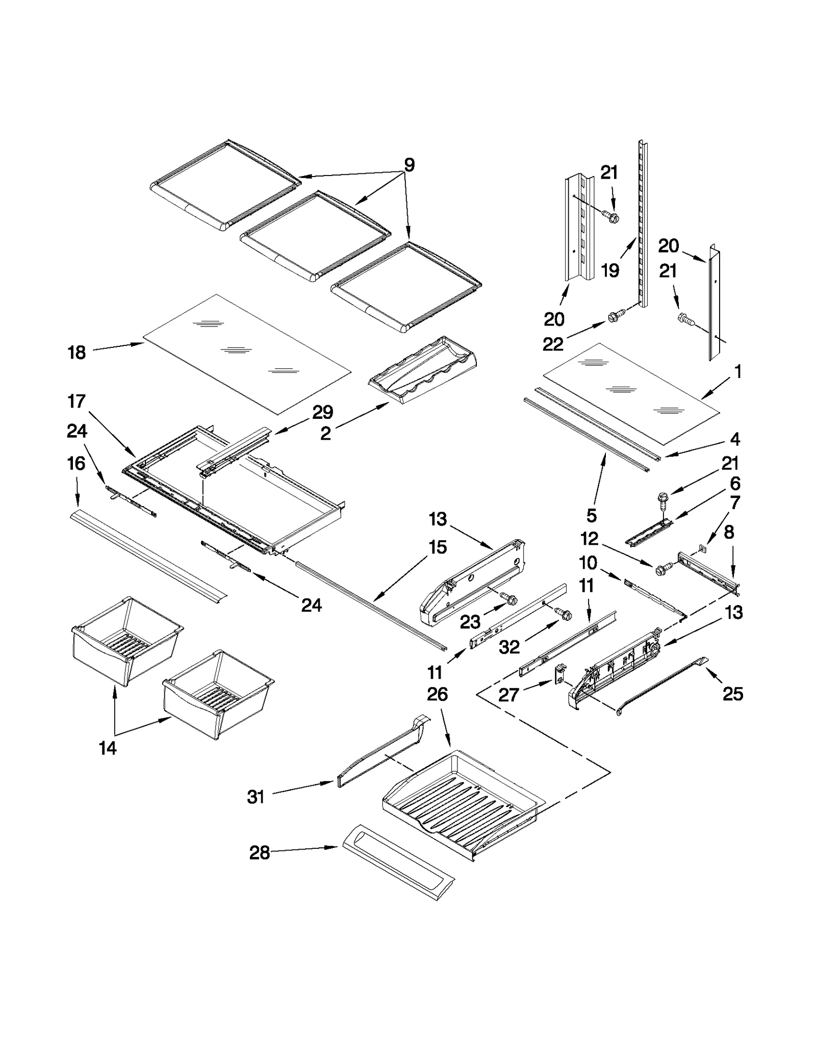 SHELF PARTS