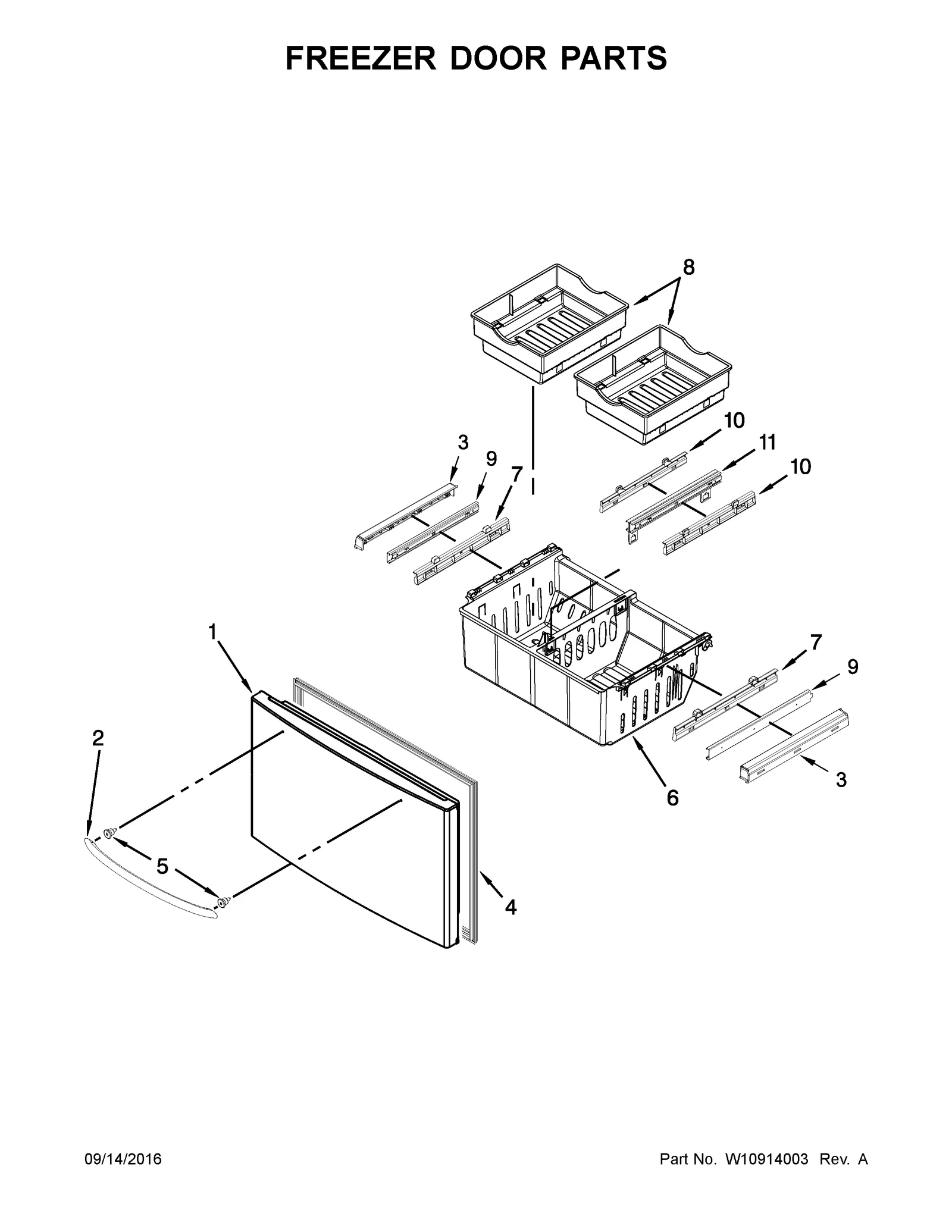 FREEZER DOOR PARTS