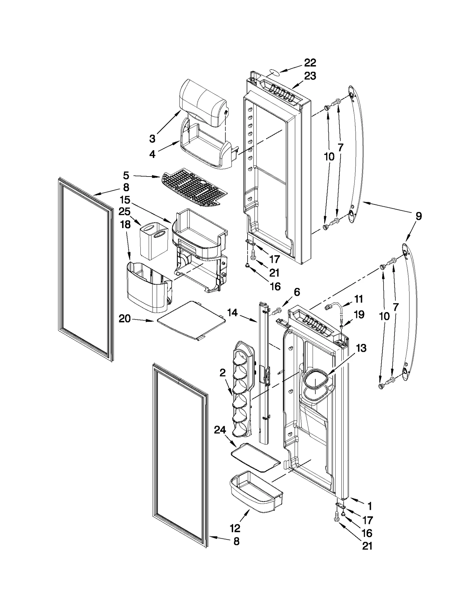 REFRIGERATOR DOOR PARTS