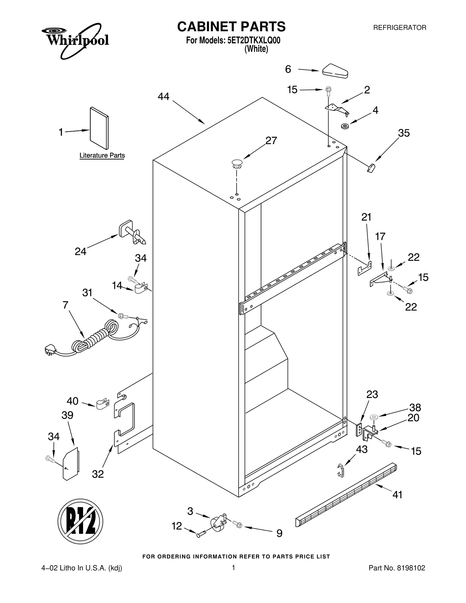CABINET PARTS