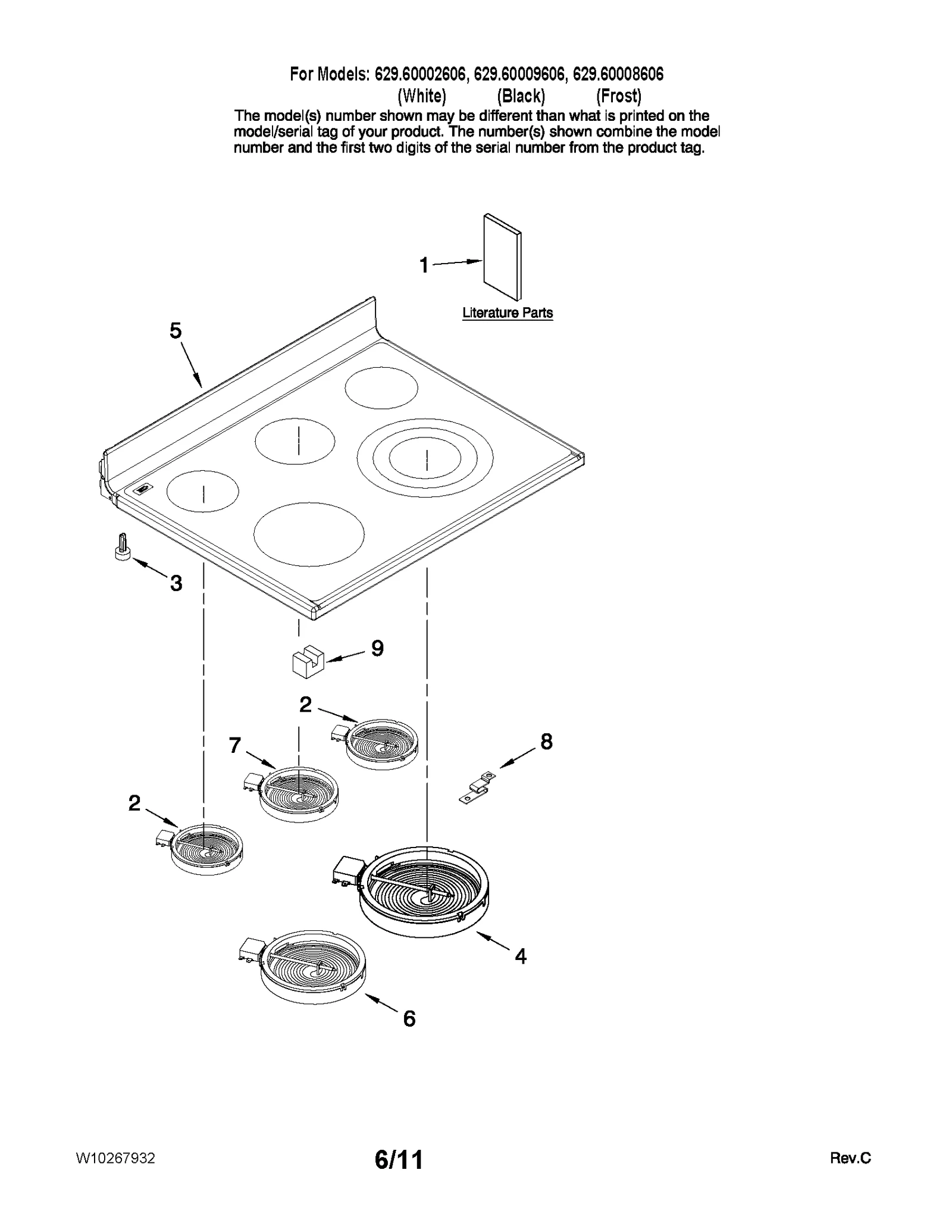 COOKTOP PARTS