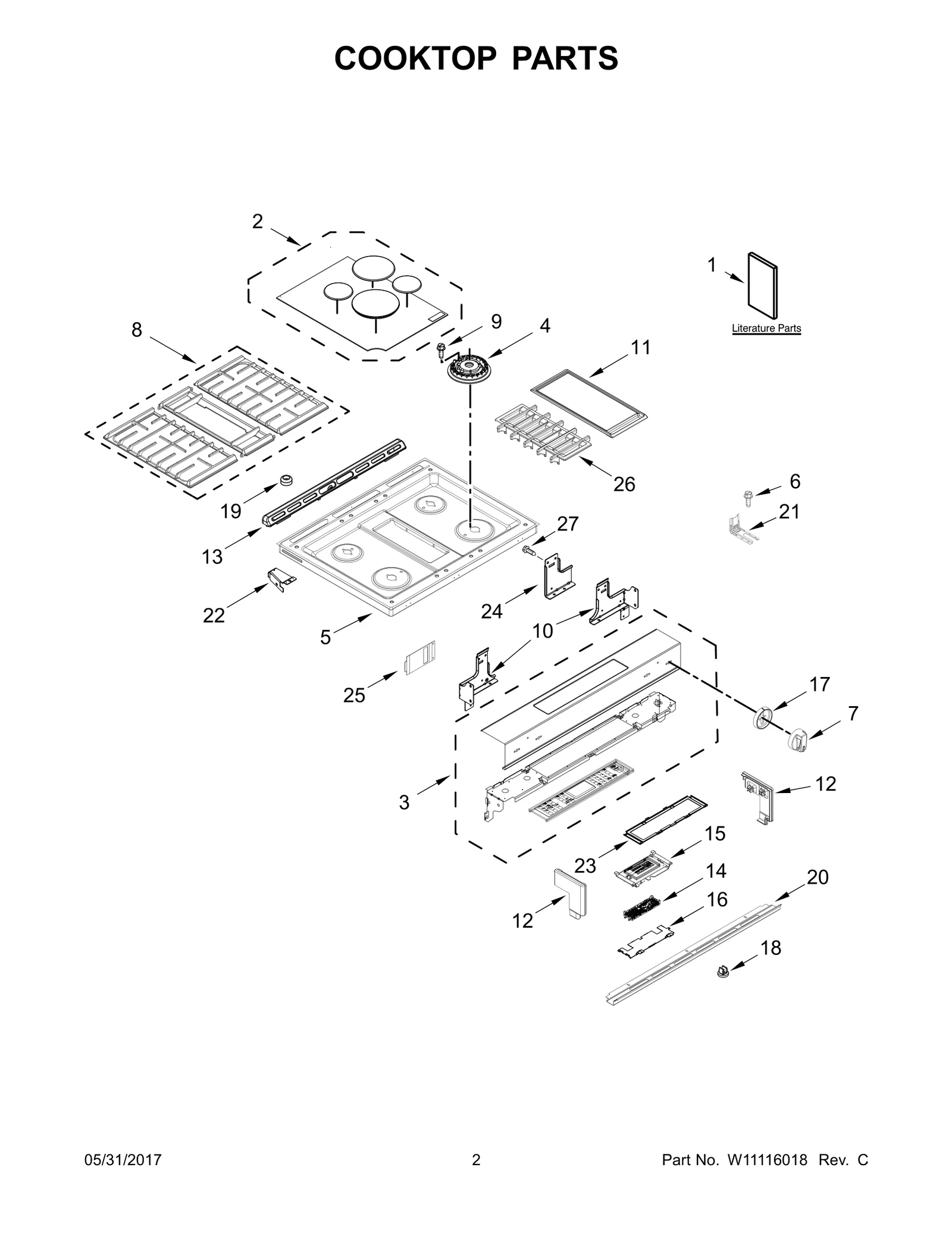 COOKTOP PARTS