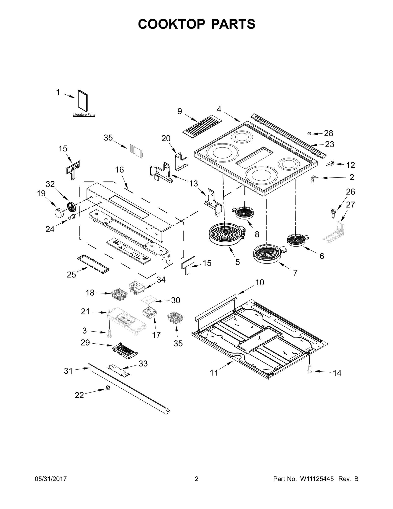 COOKTOP PARTS