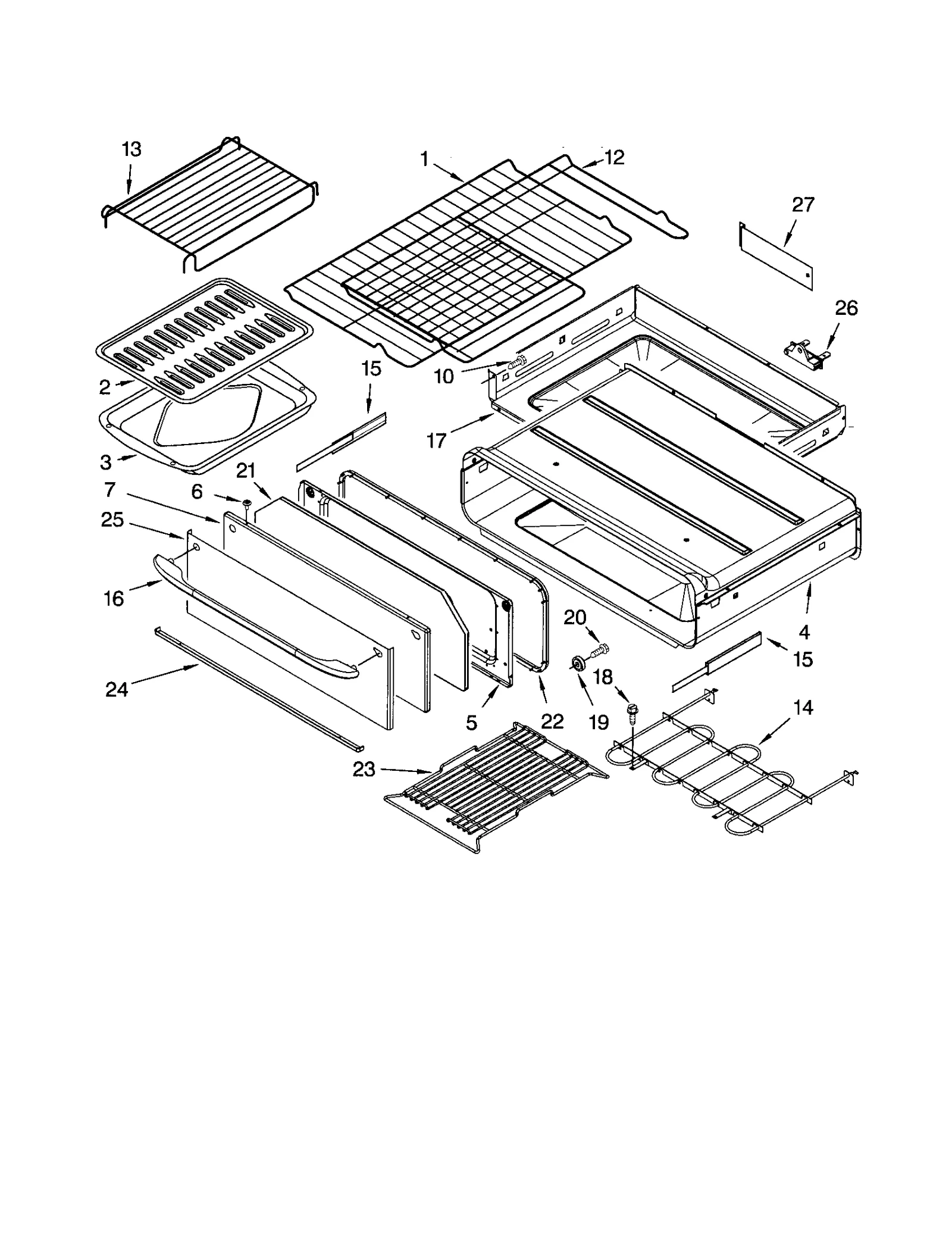 BAKE DRAWER AND BROILER