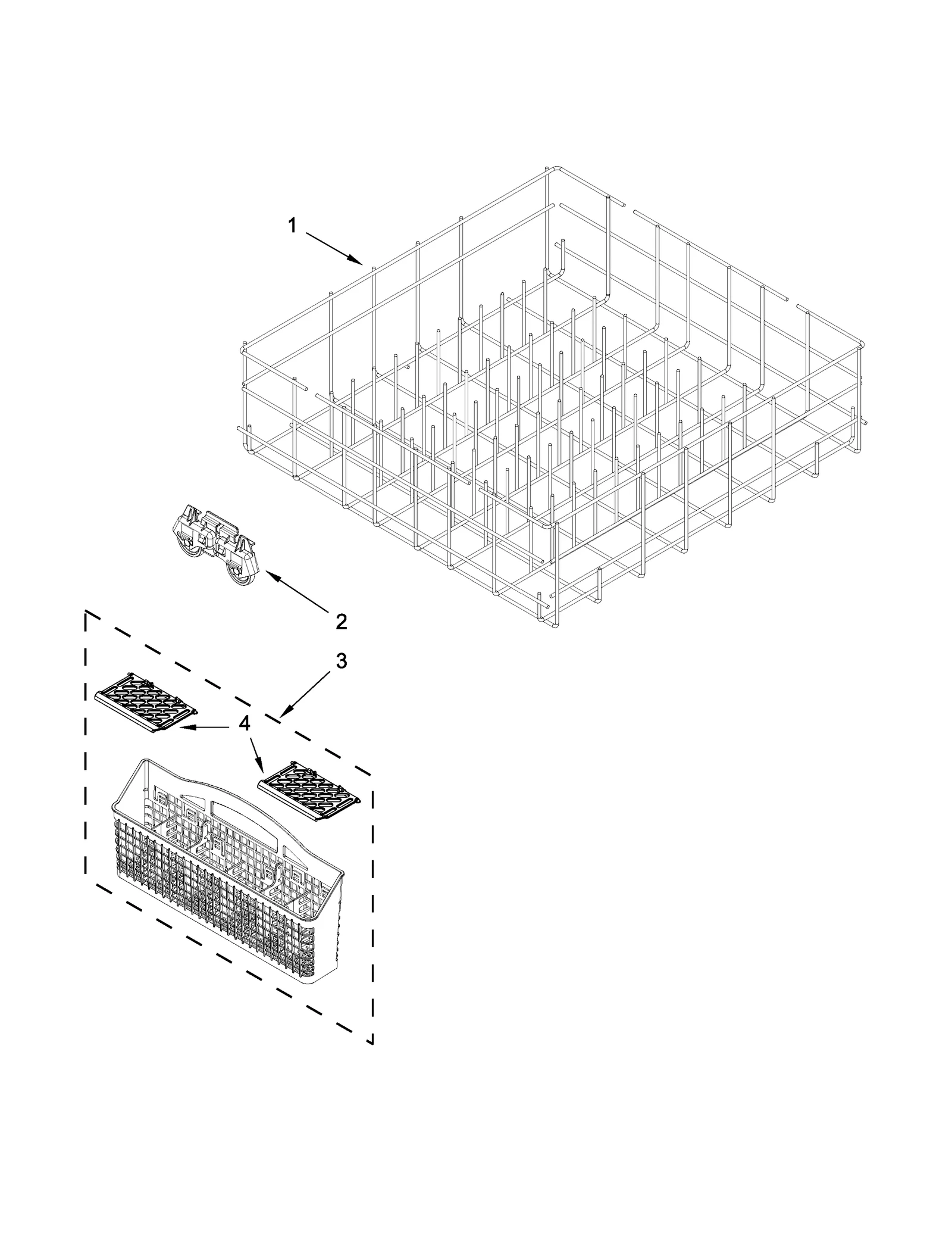 LOWER RACK PARTS