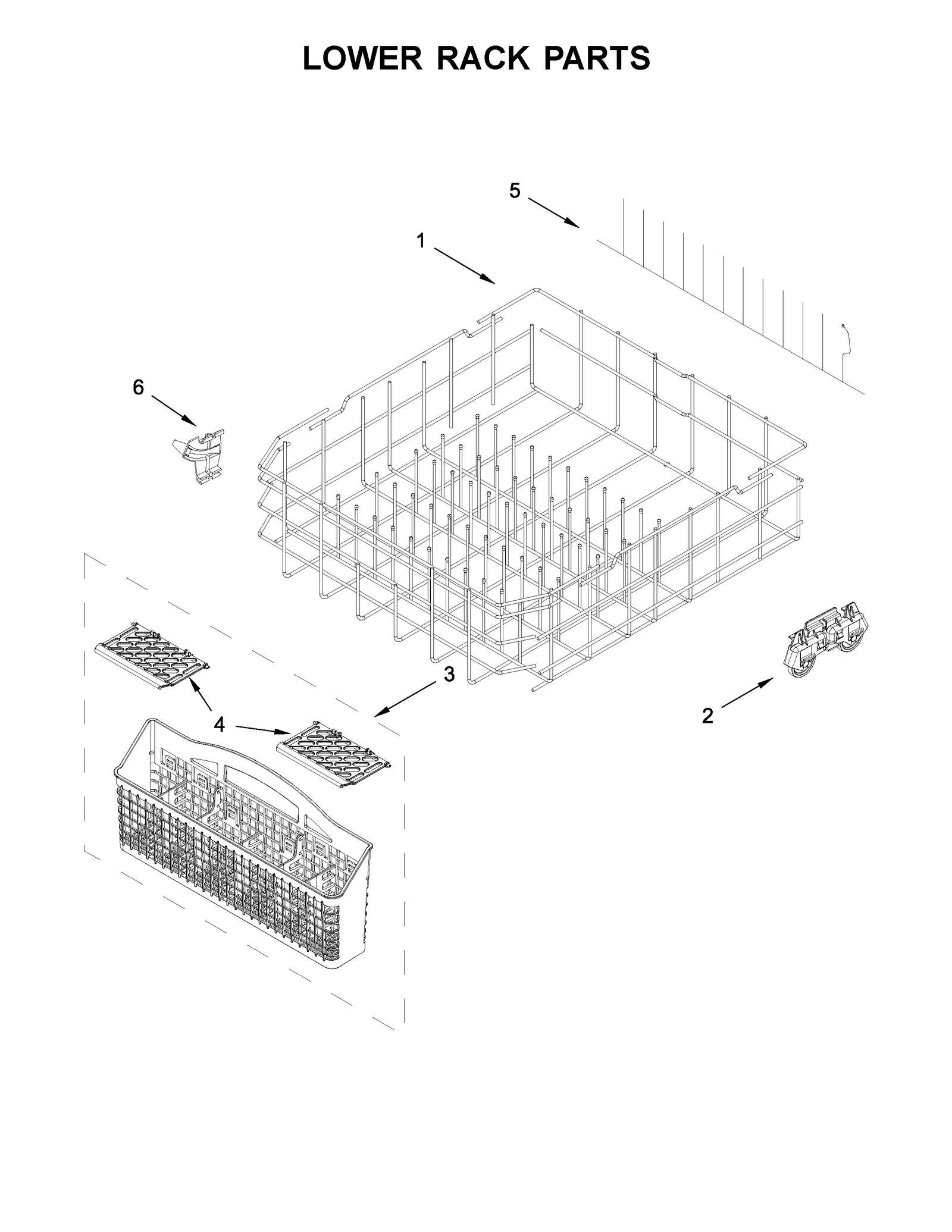 LOWER RACK PARTS
