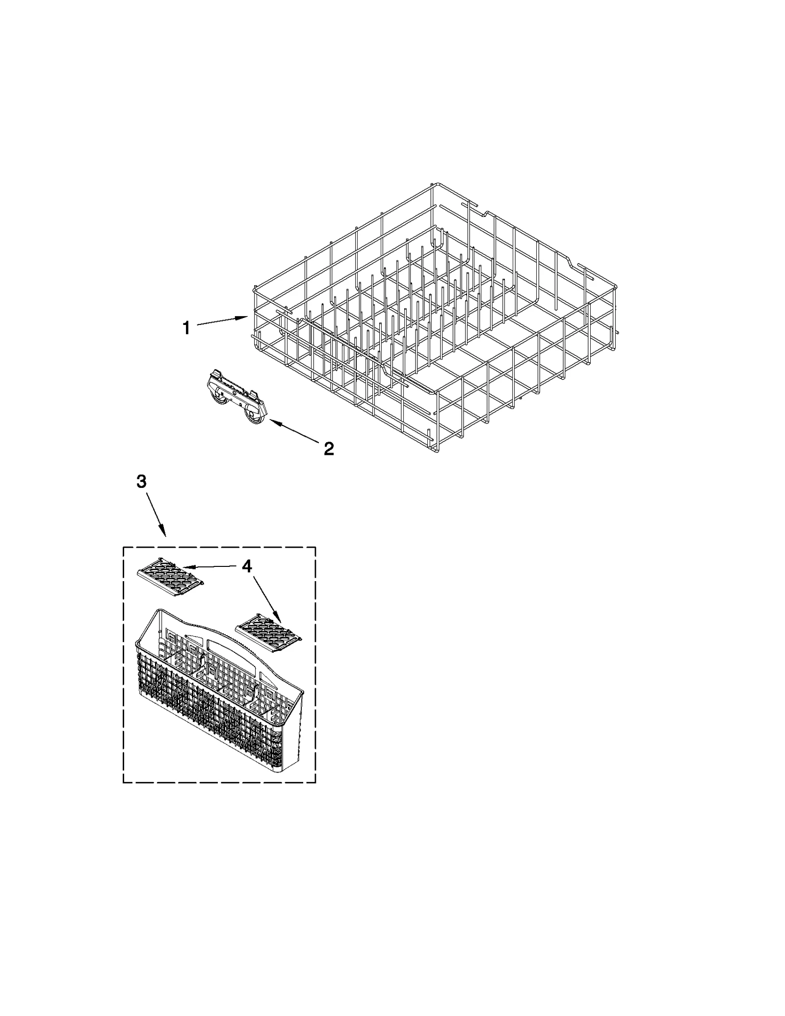 LOWER RACK PARTS