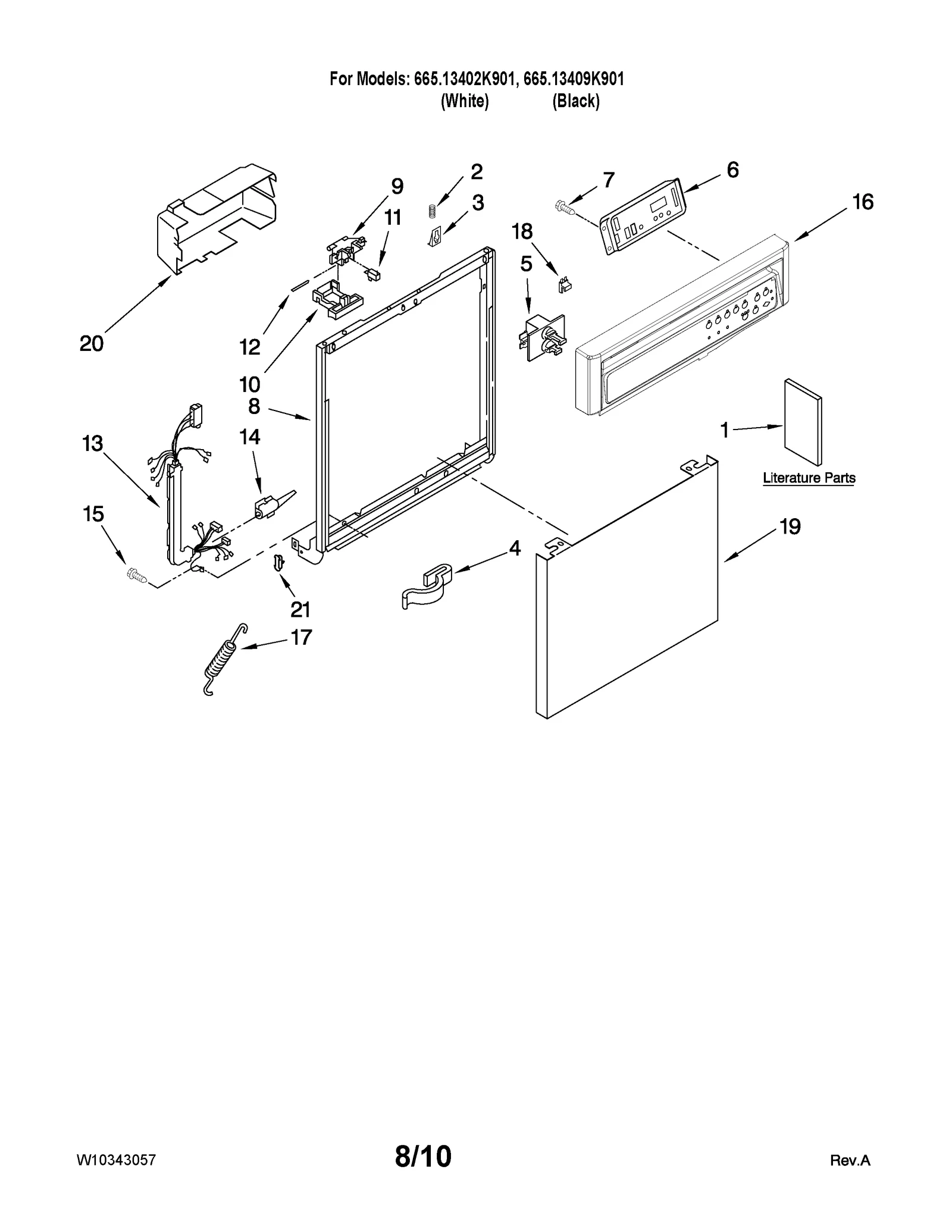 FRAME AND CONSOLE PARTS