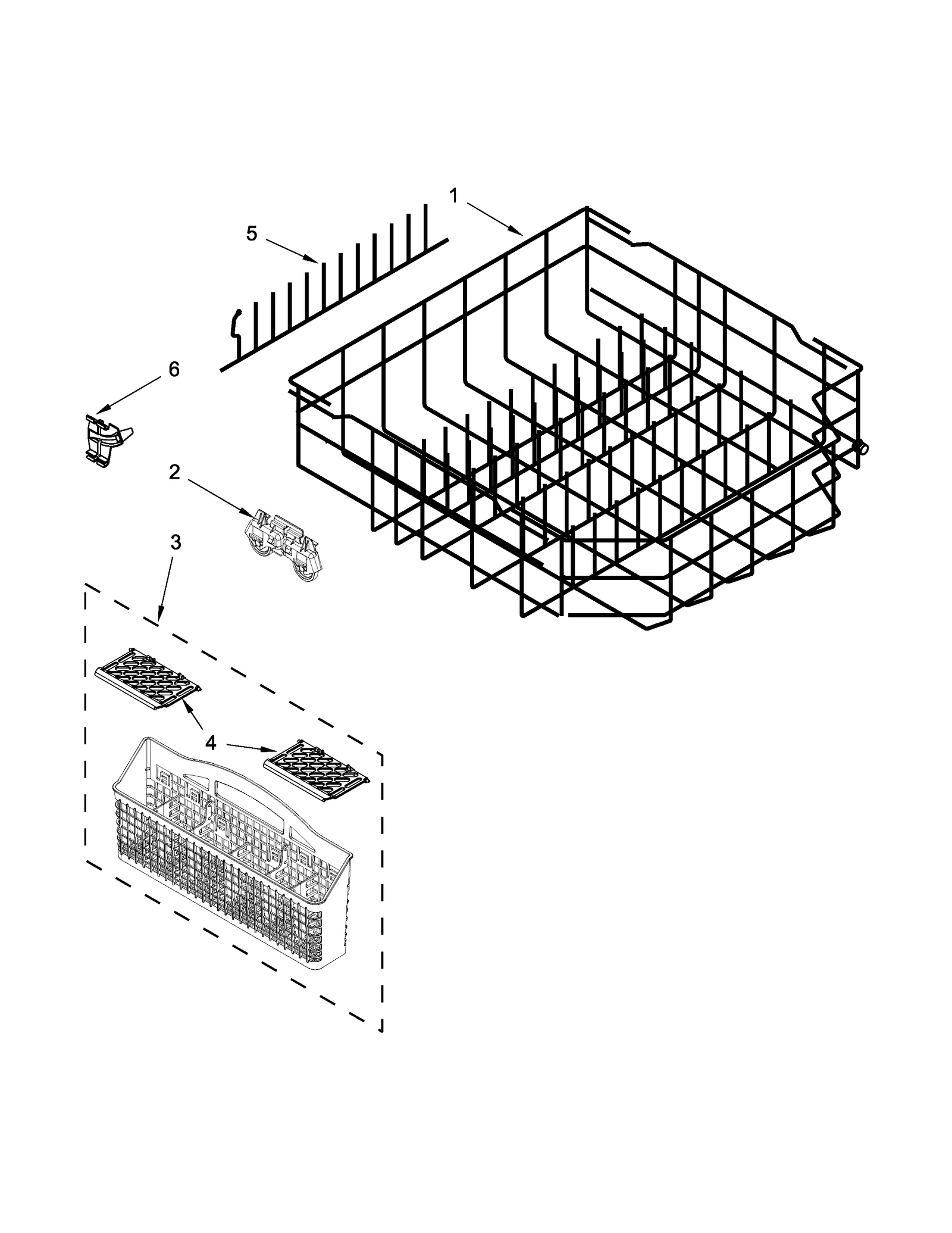 LOWER RACK PARTS