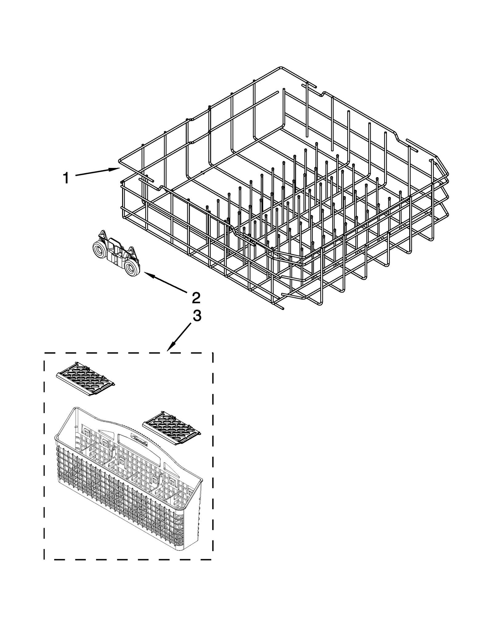 LOWER RACK PARTS