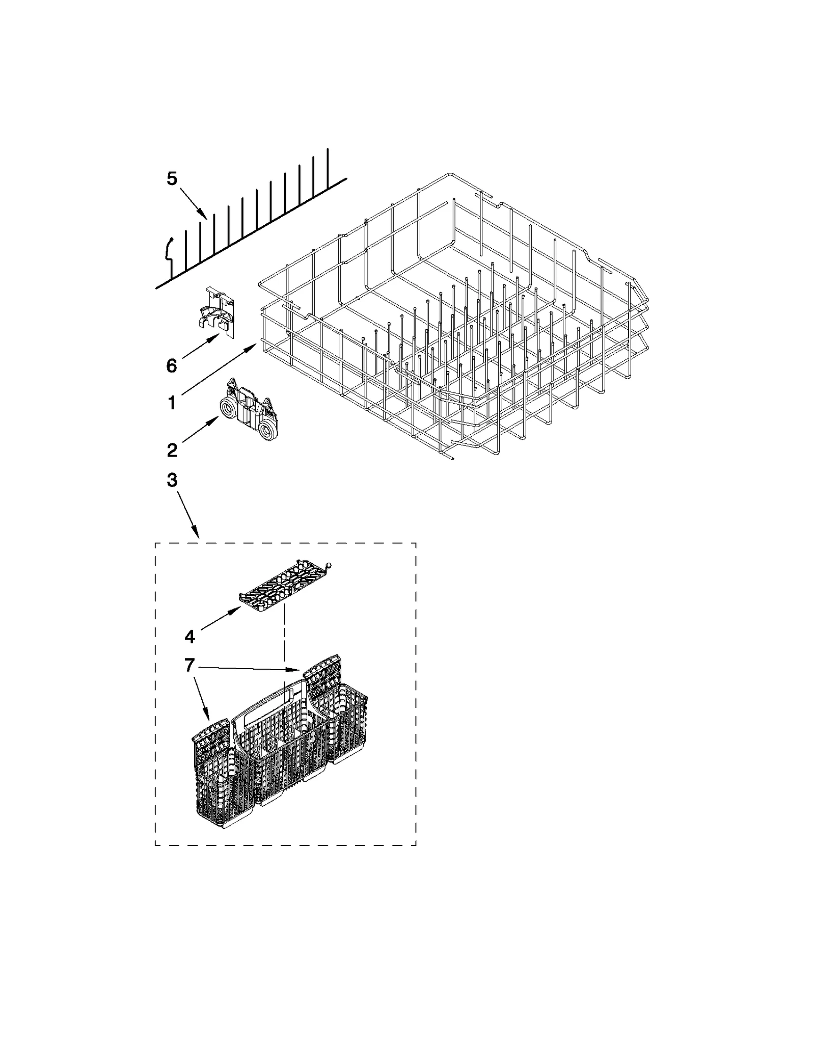 LOWER RACK PARTS