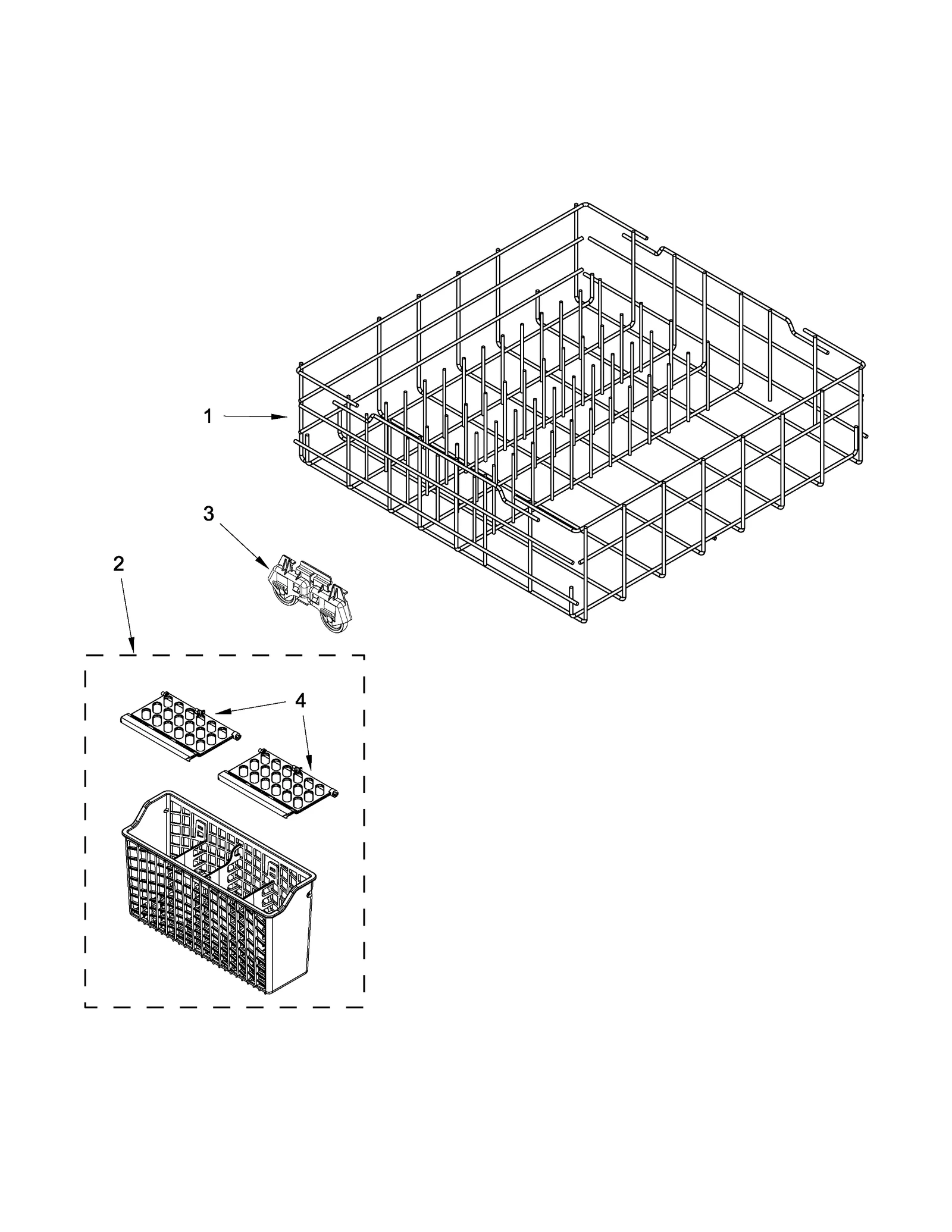 LOWER RACK PARTS