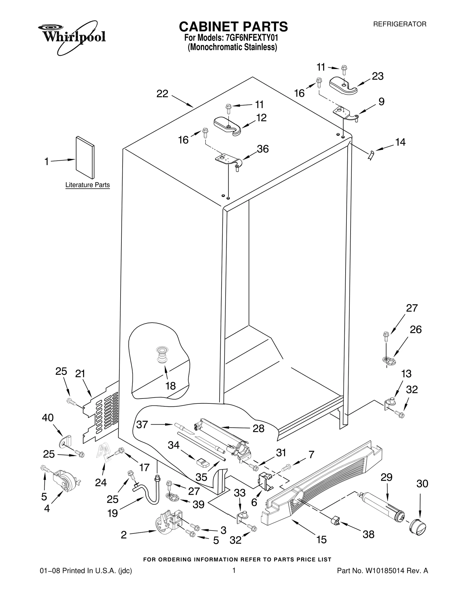 CABINET PARTS