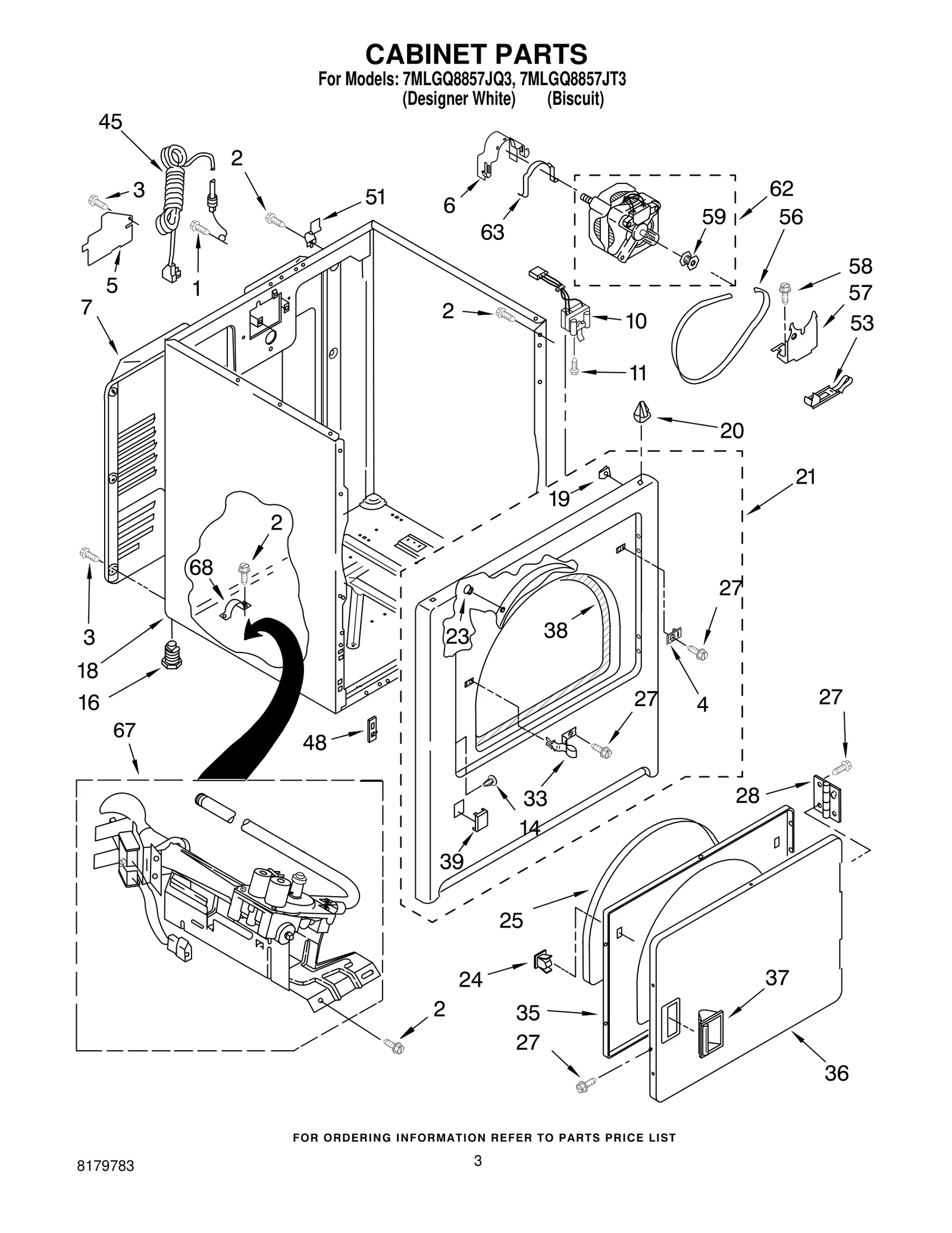CABINET PARTS