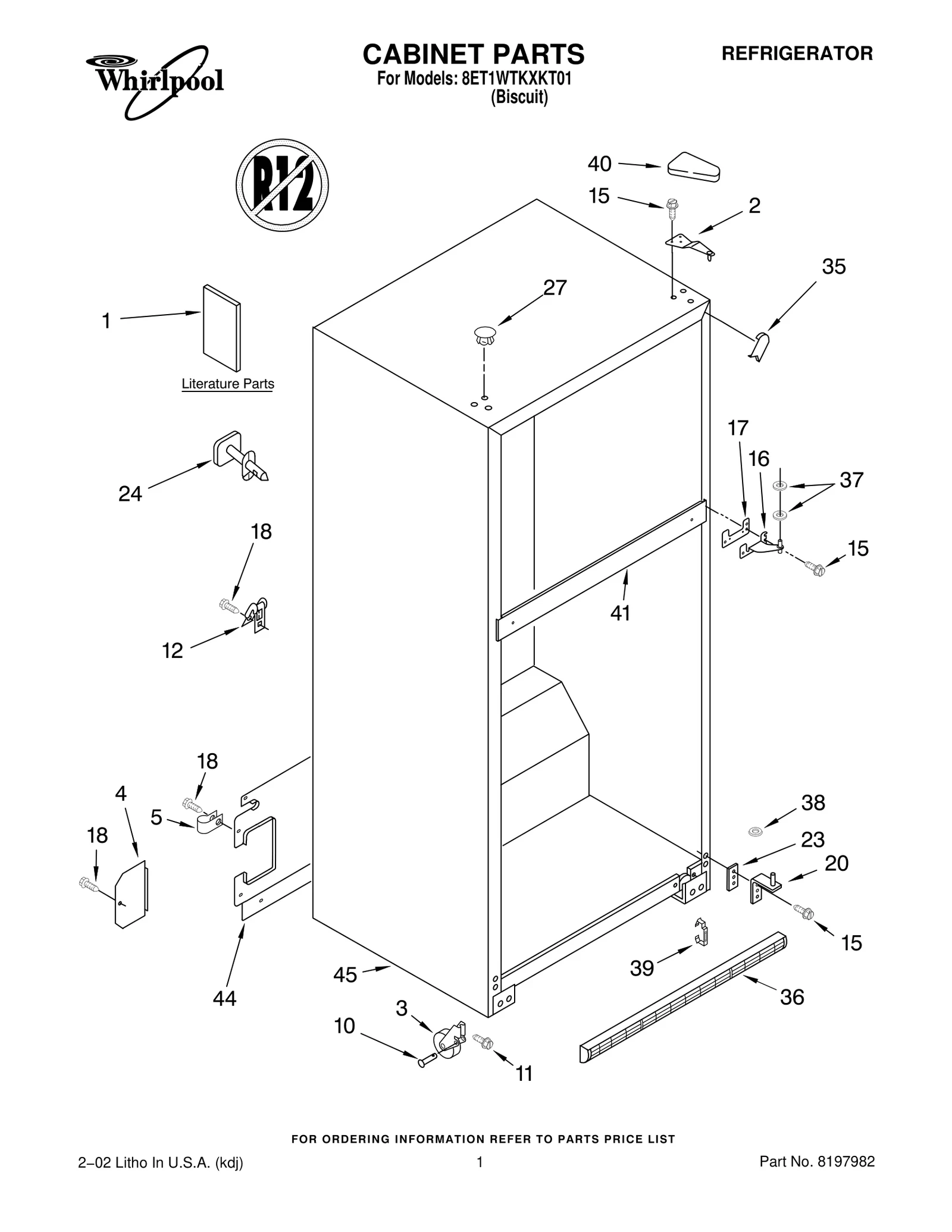 CABINET PARTS