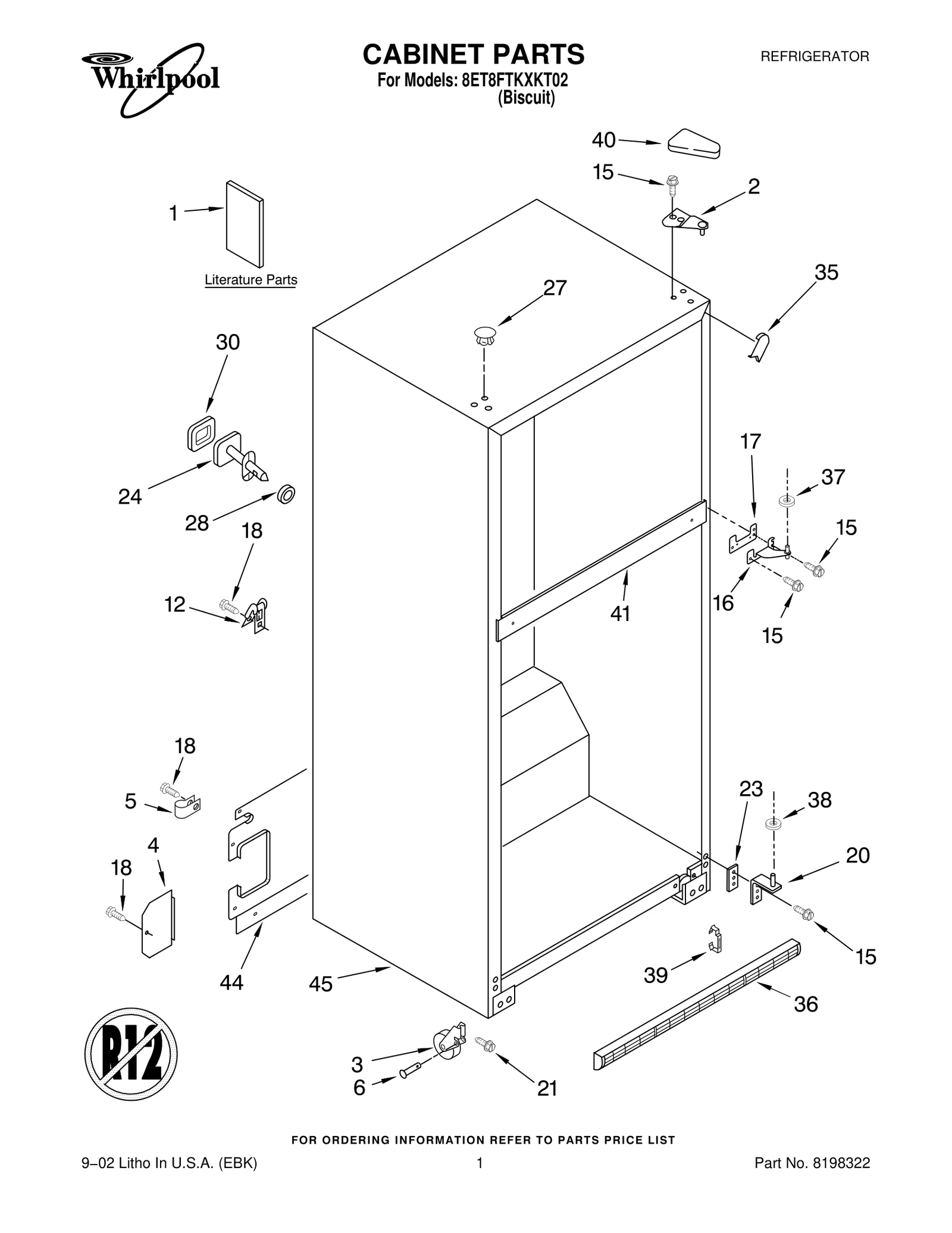 CABINET PARTS
