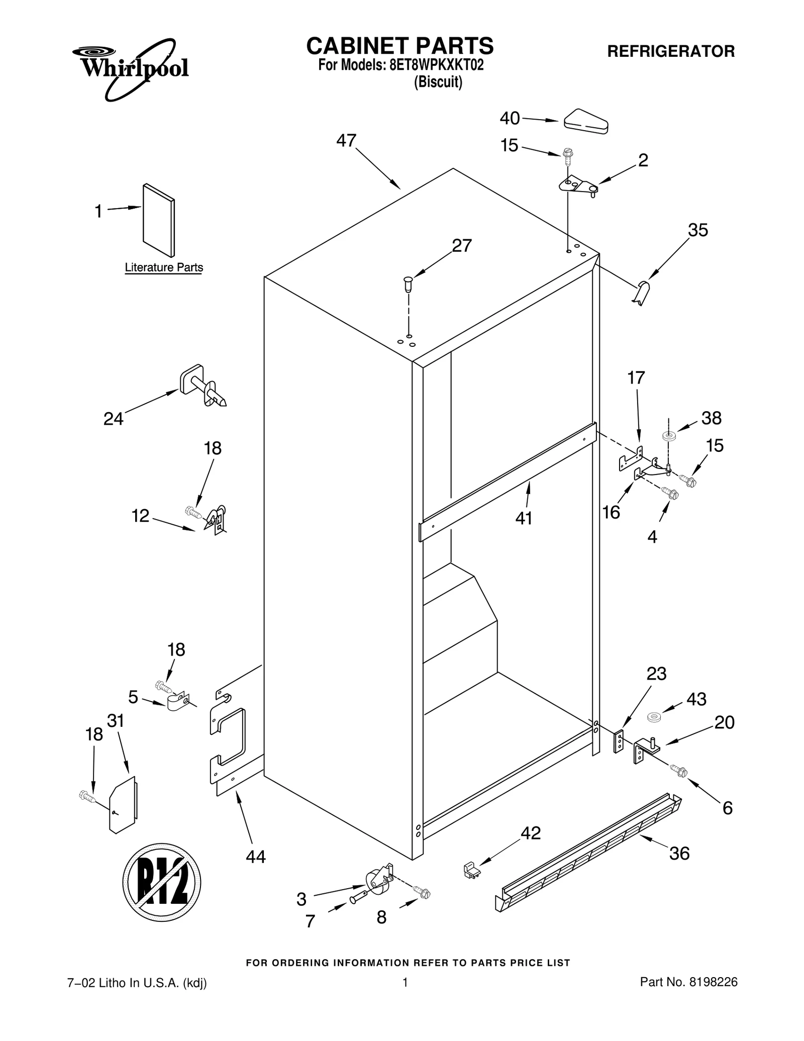 CABINET PARTS