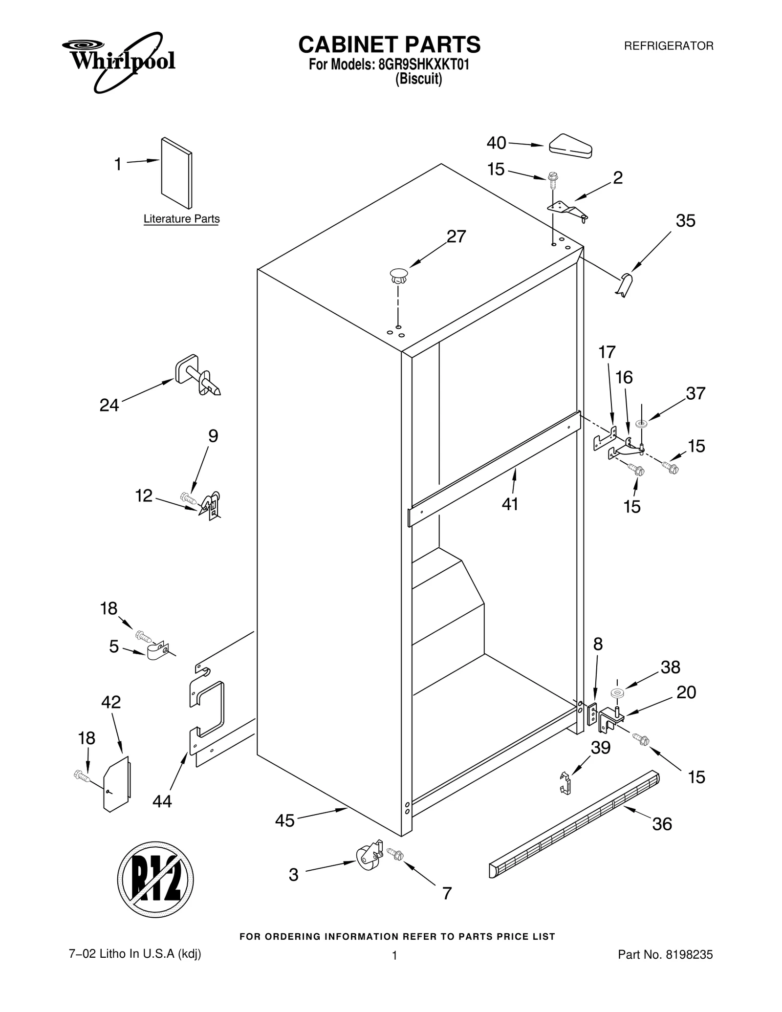 CABINET PARTS