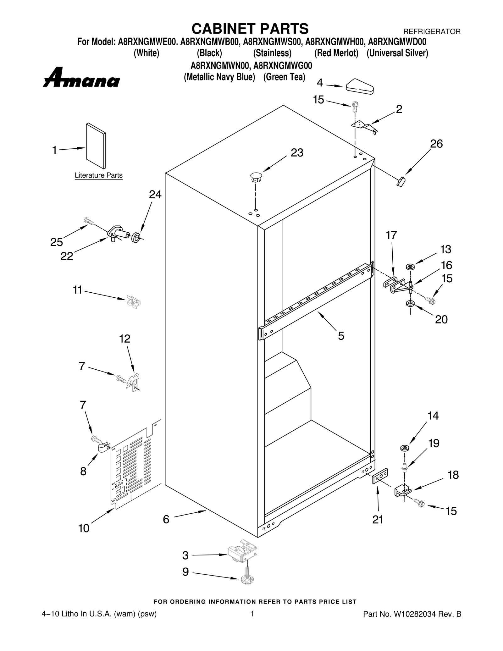 CABINET PARTS