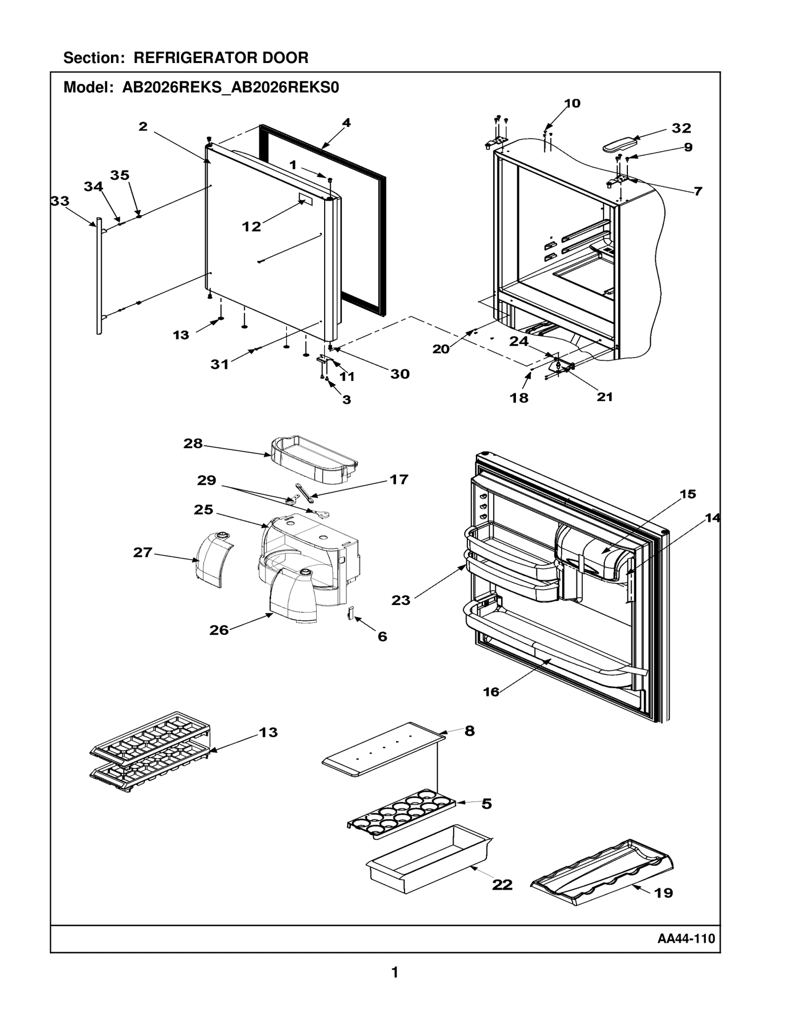 REFRIGERATOR DOOR