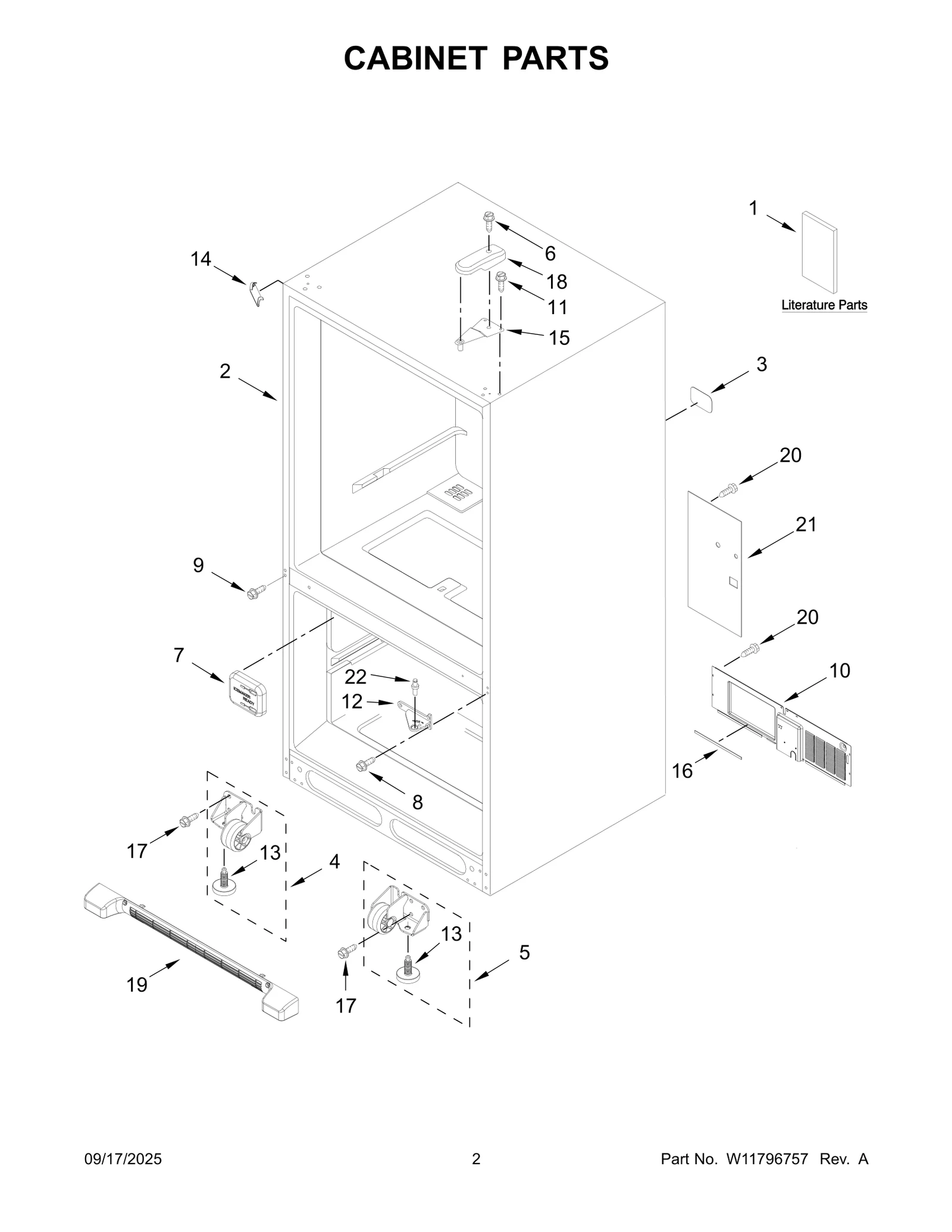 CABINET PARTS