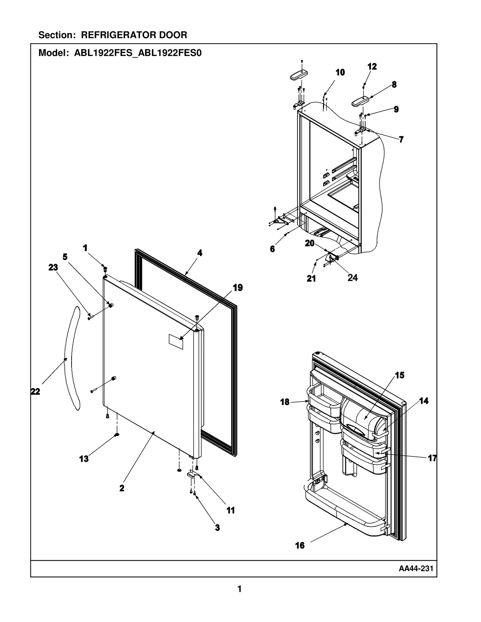 REFRIGERATOR DOOR