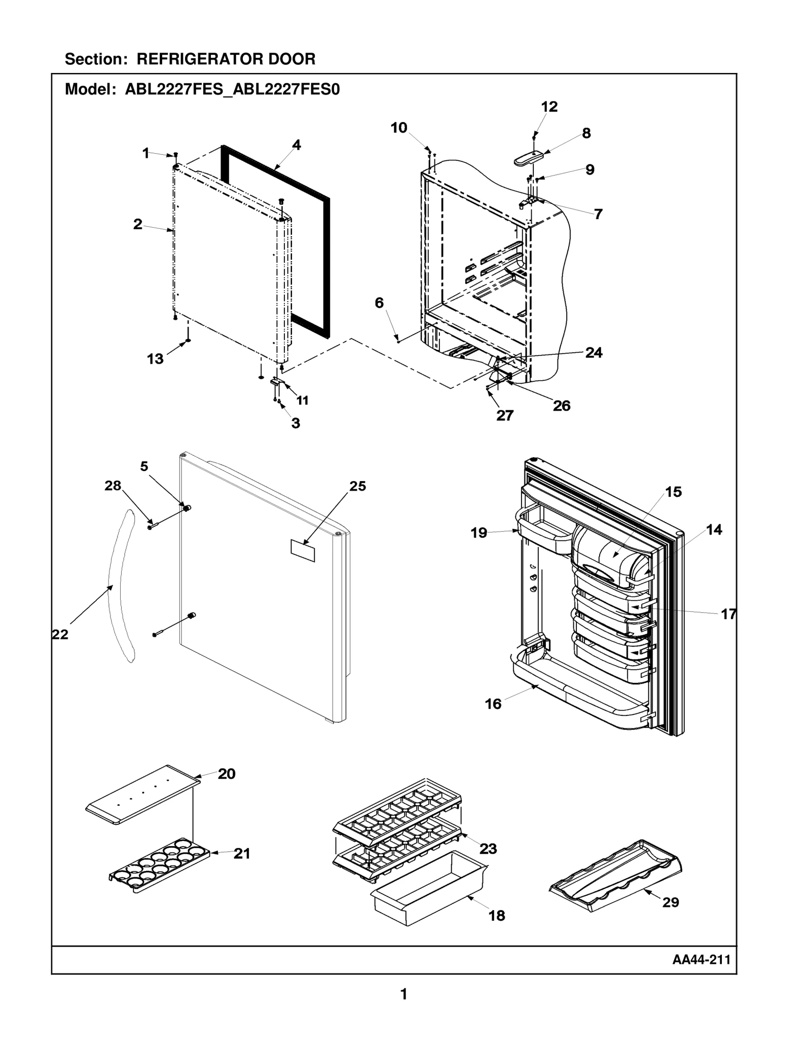 REFRIGERATOR DOOR