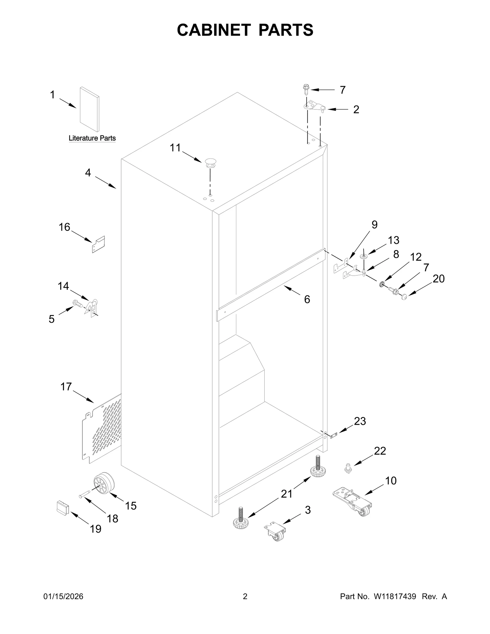 CABINET PARTS