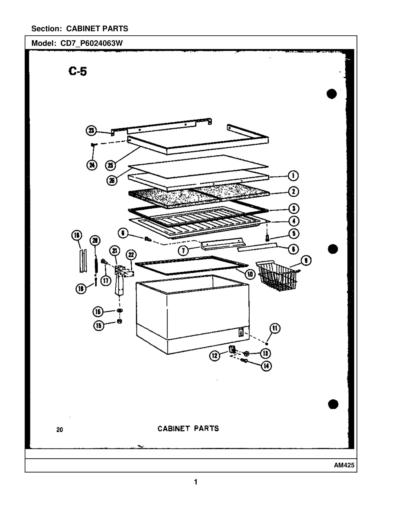CABINET PARTS