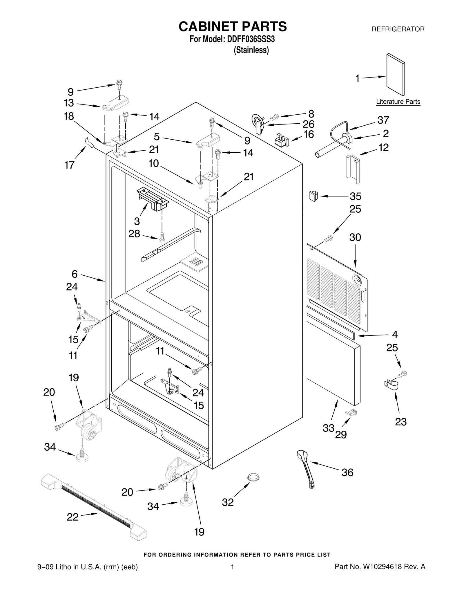 CABINET PARTS