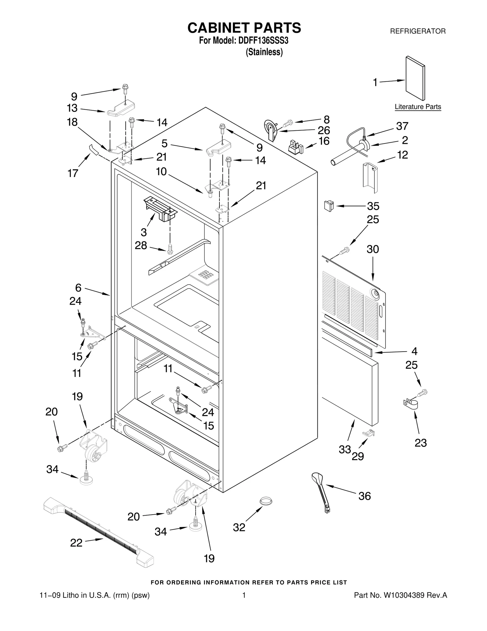 CABINET PARTS