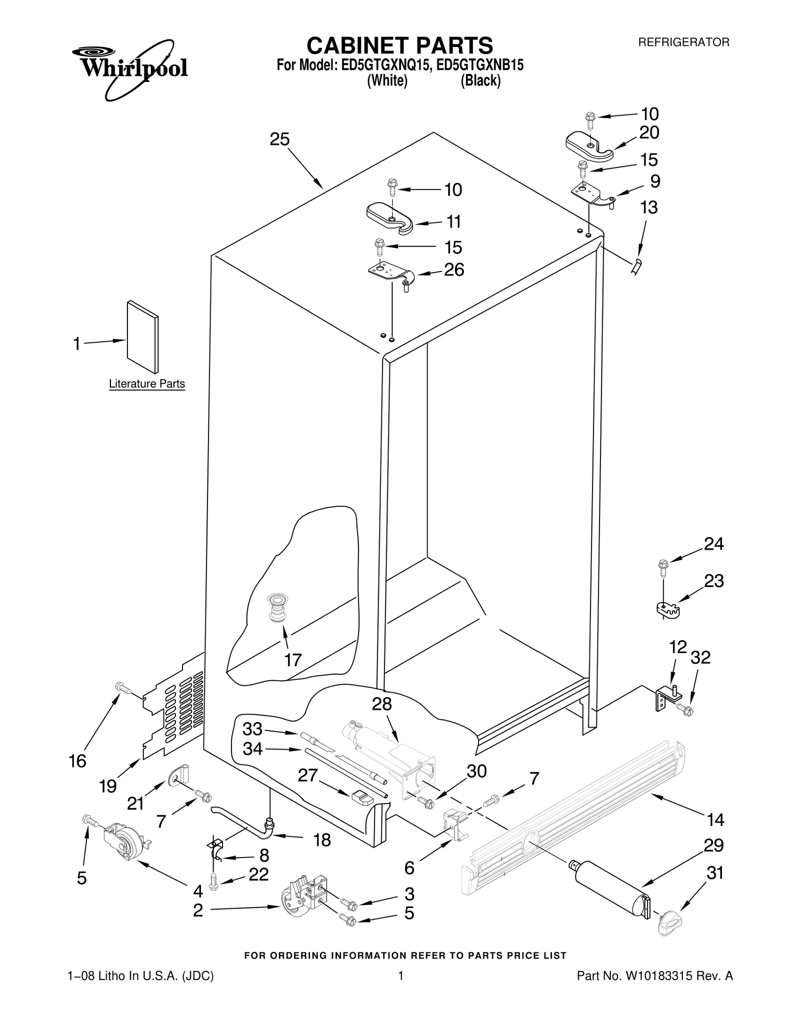 CABINET PARTS