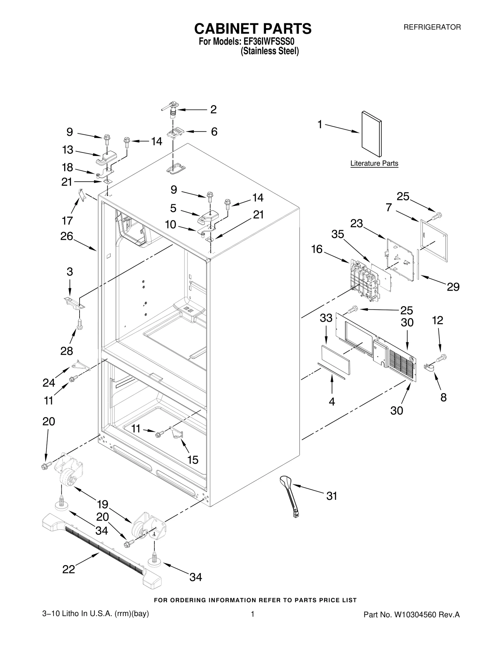 CABINET PARTS