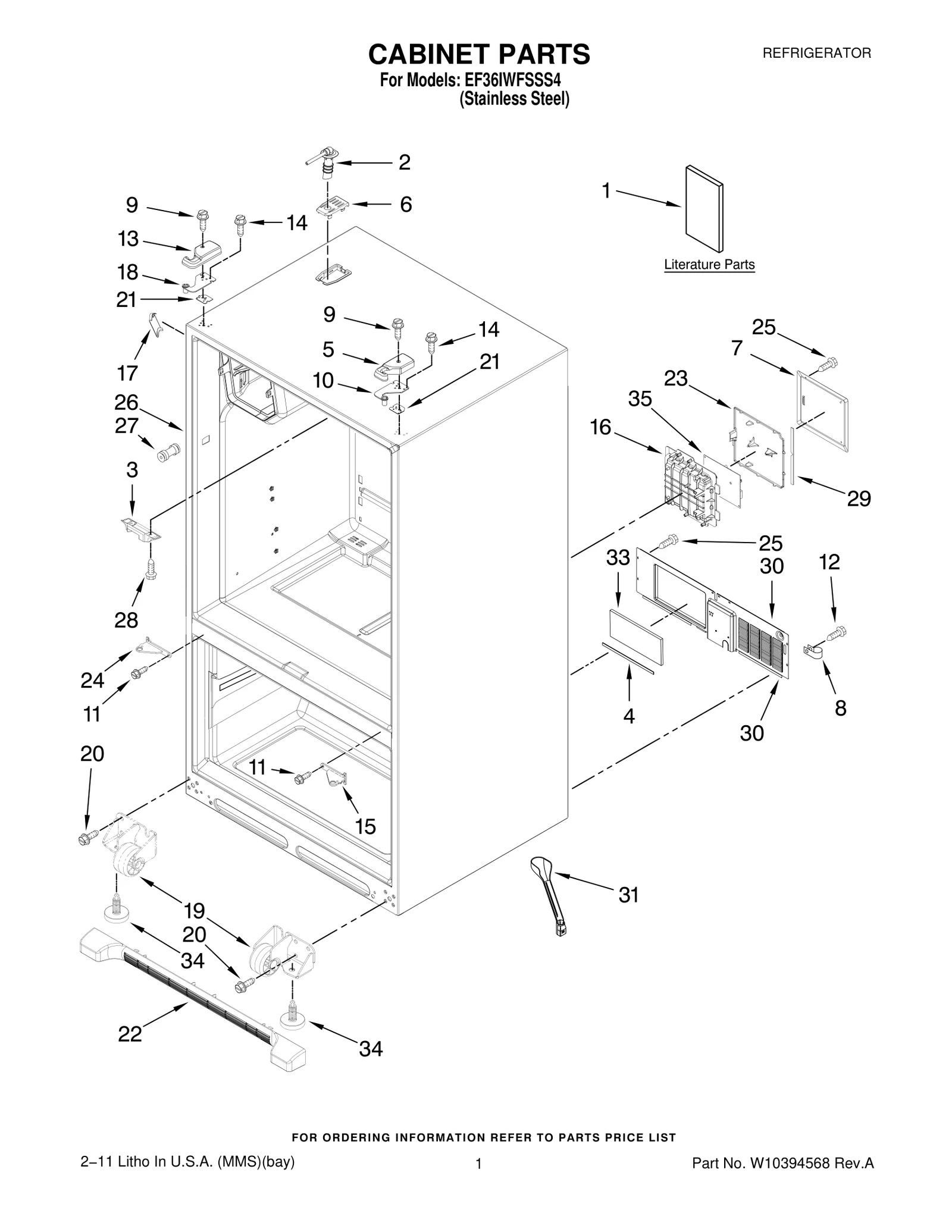 CABINET PARTS