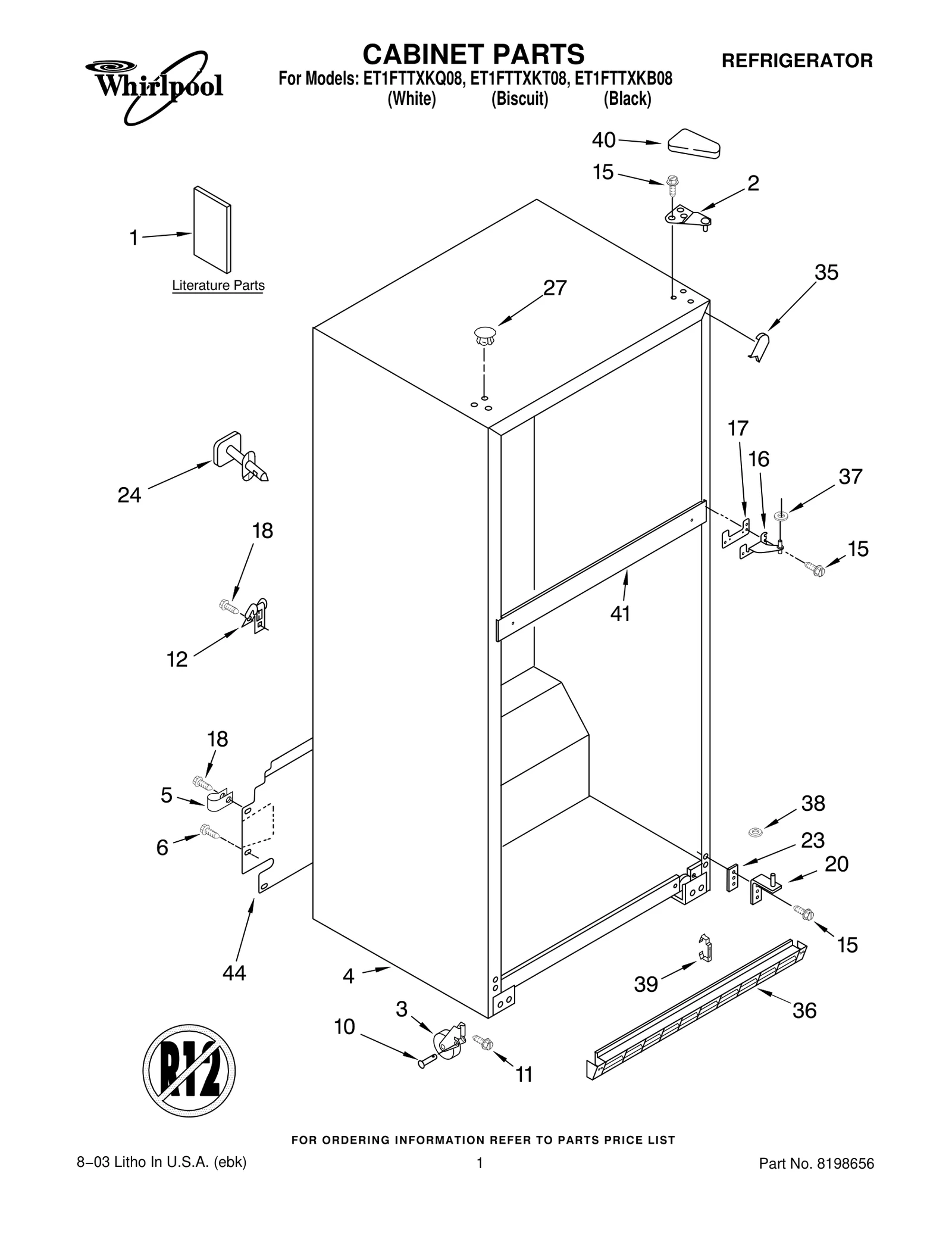 CABINET PARTS