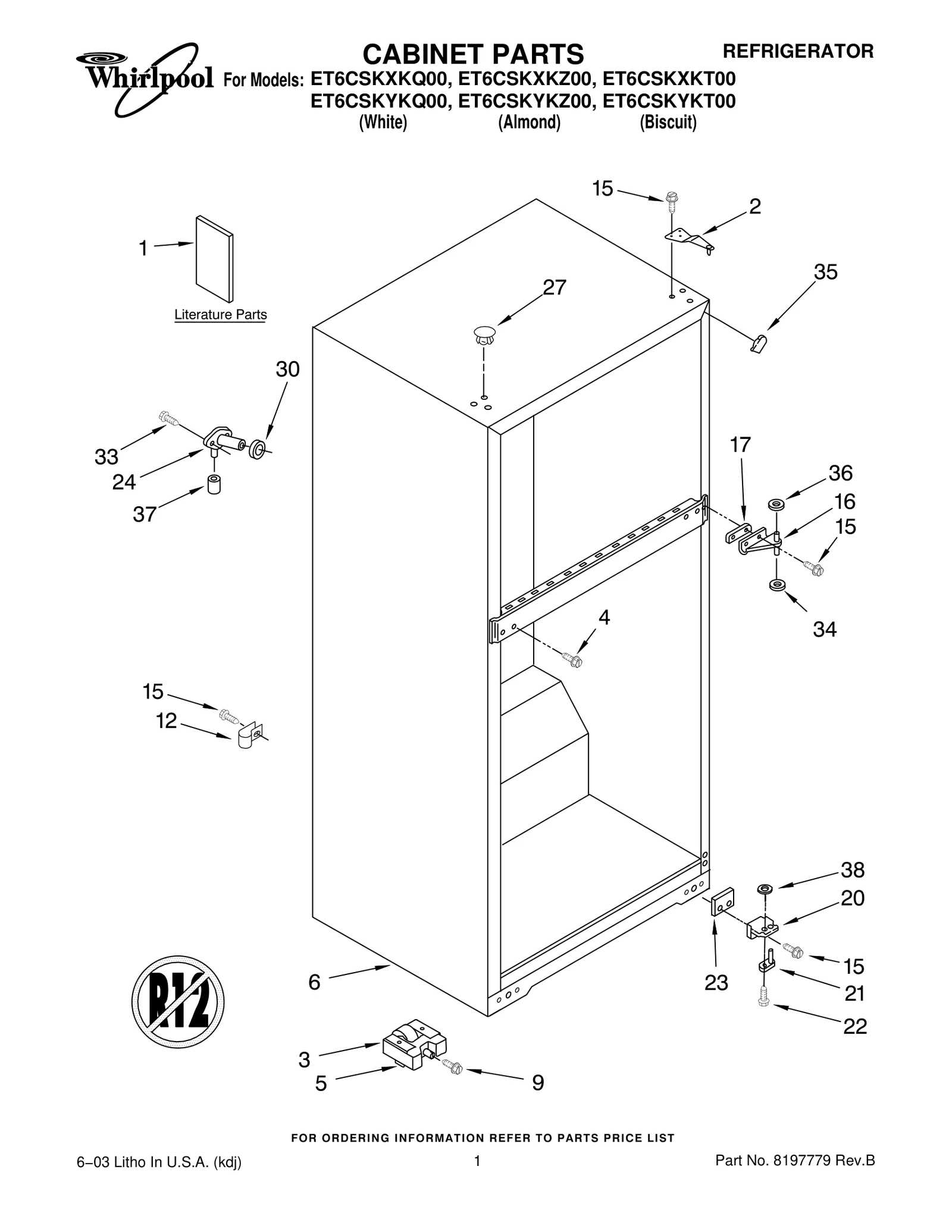 CABINET PARTS