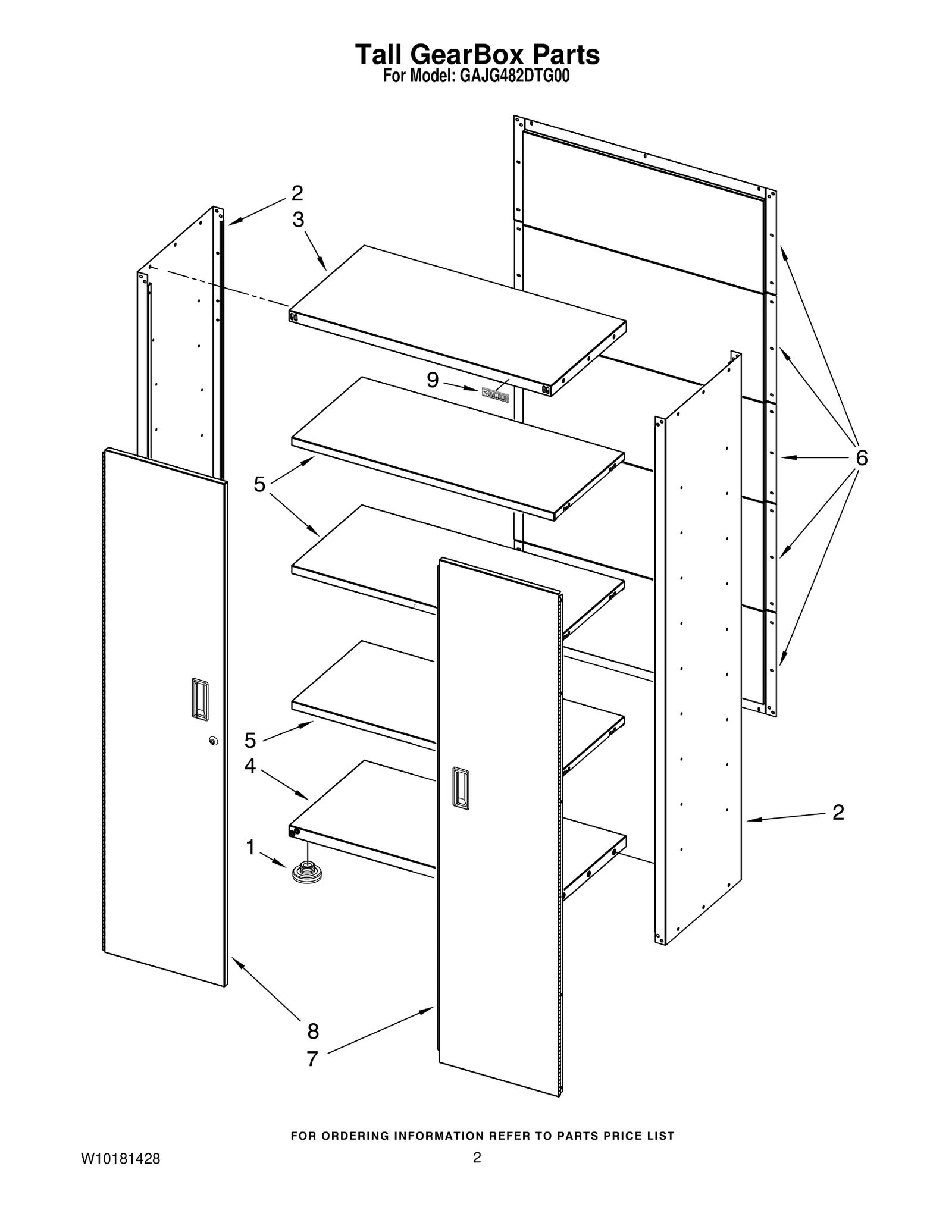 Tall GearBox Parts