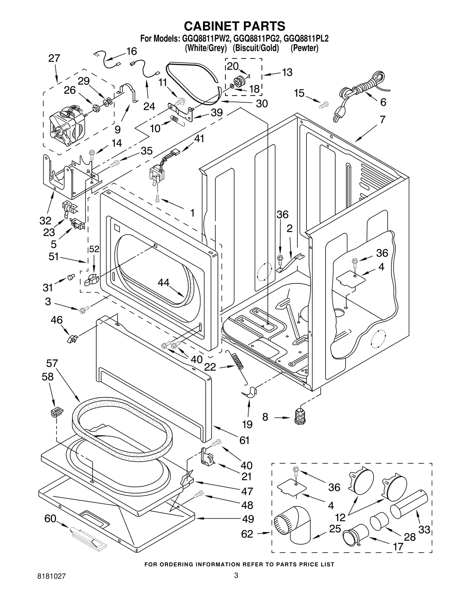 CABINET PARTS