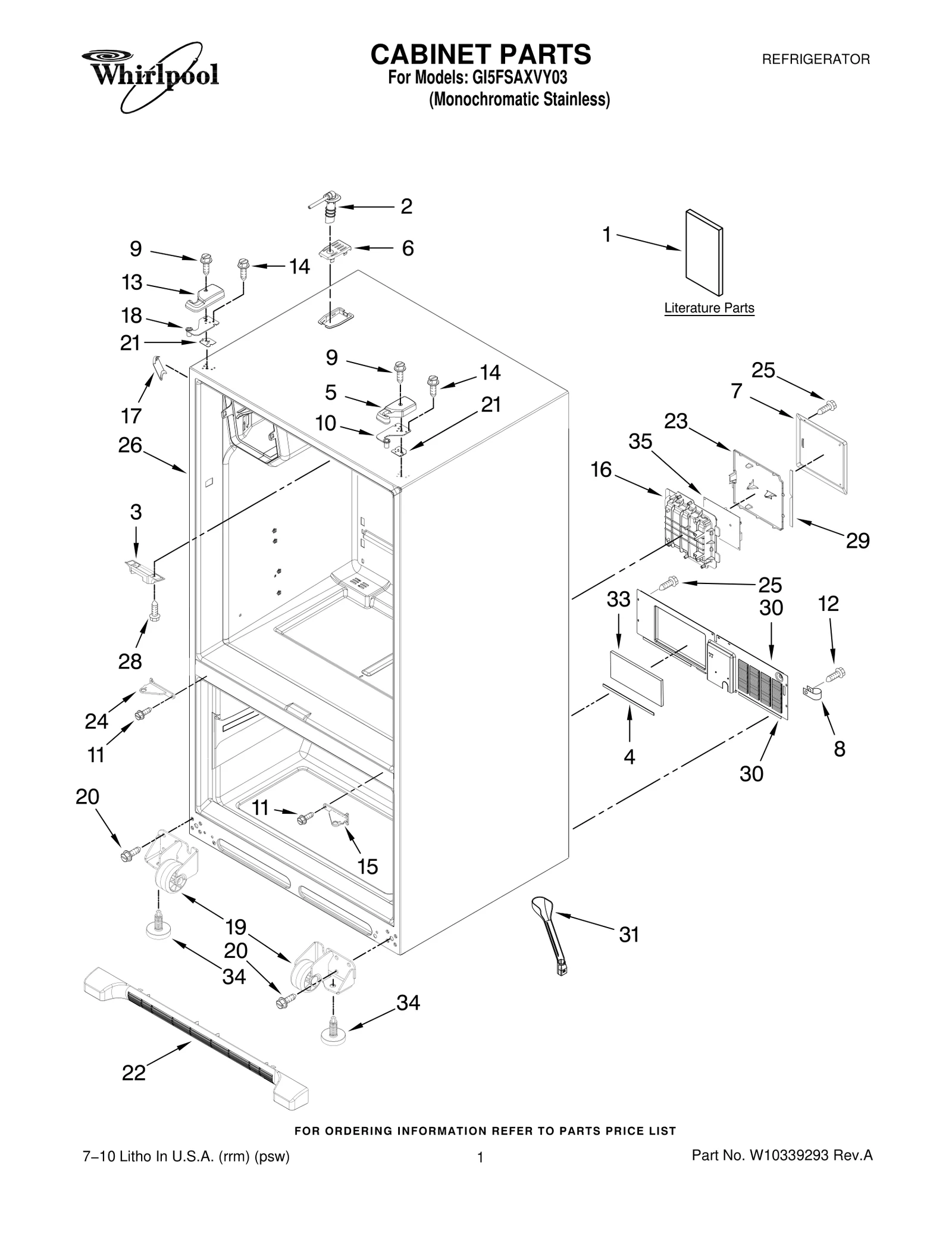 CABINET PARTS