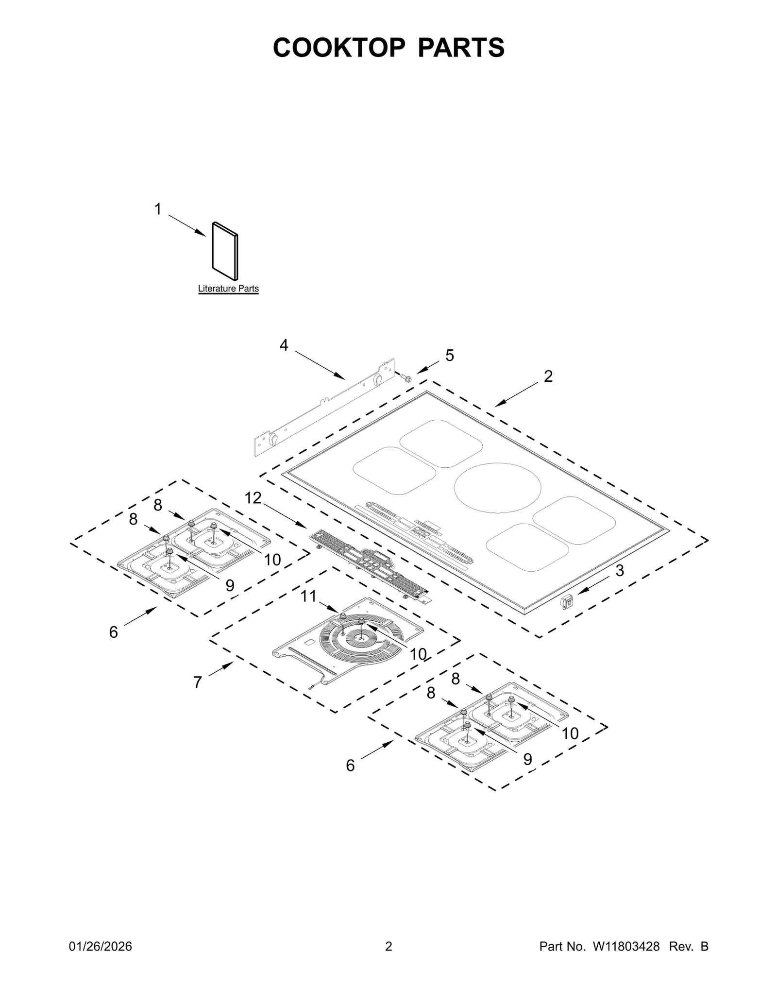 COOKTOP PARTS