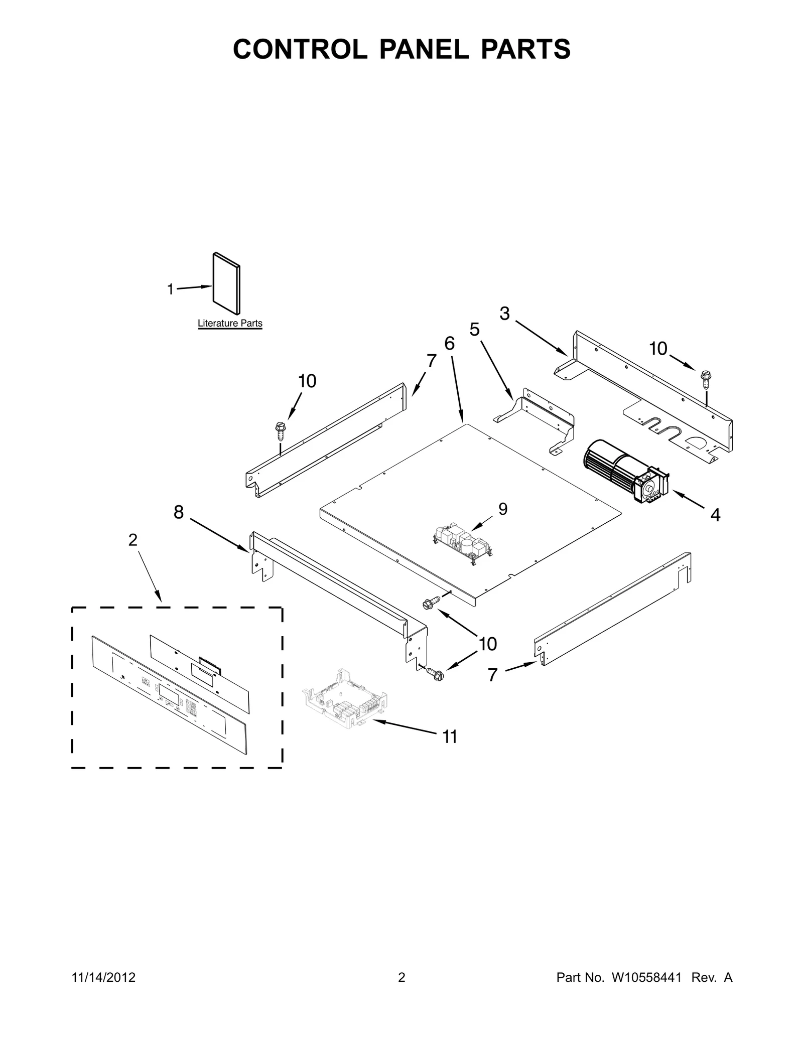 CONTROL PANEL PARTS