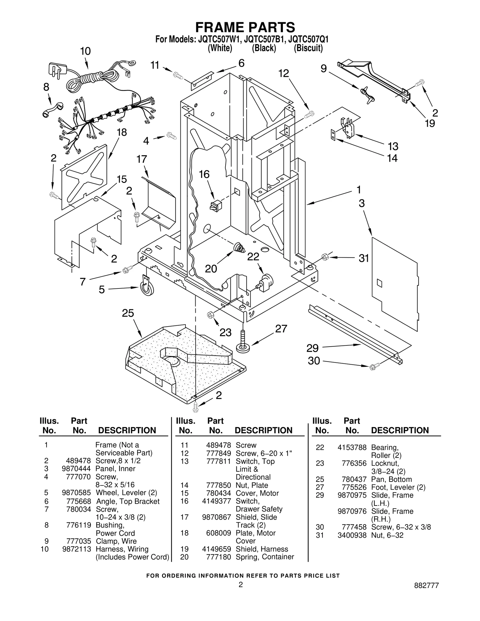 FRAME PARTS