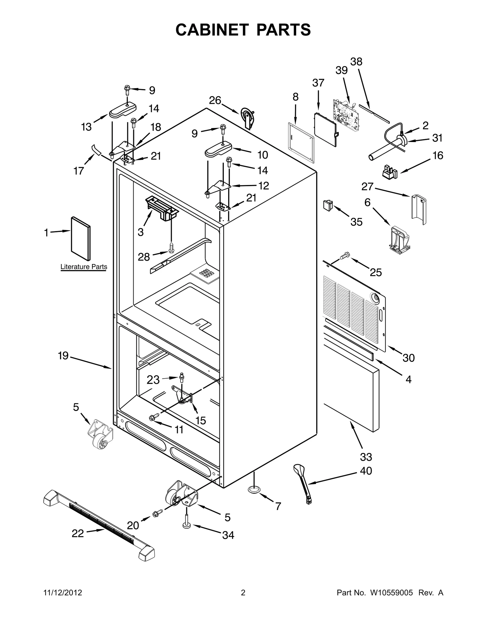 CABINET PARTS