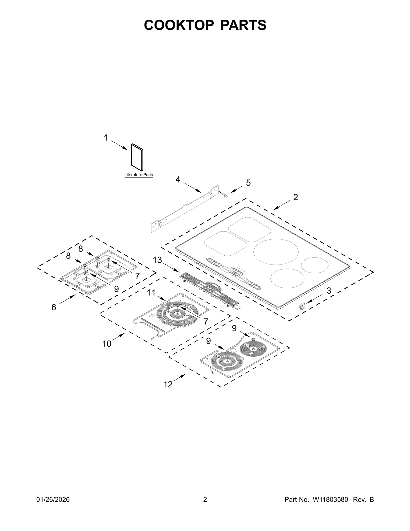 COOKTOP PARTS