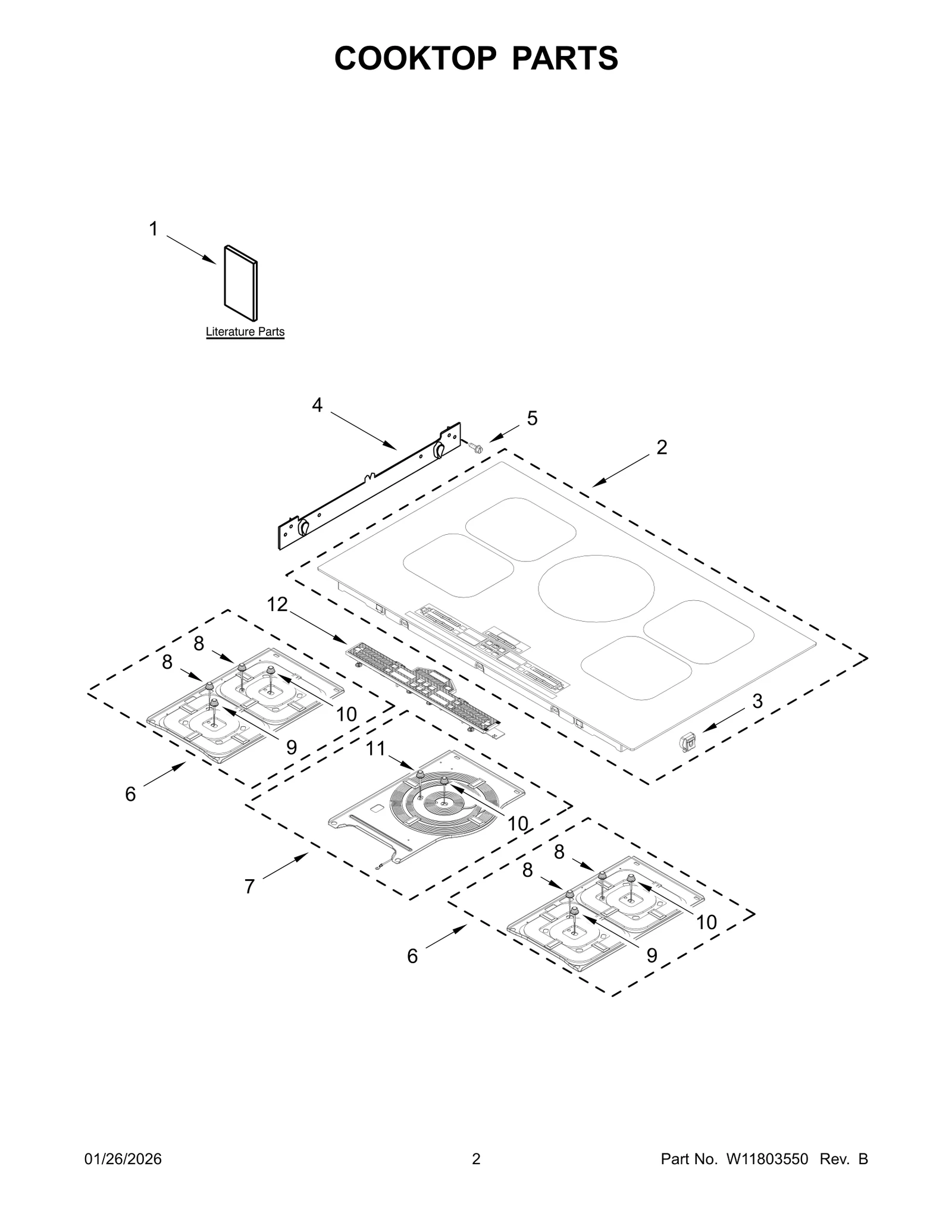 COOKTOP PARTS