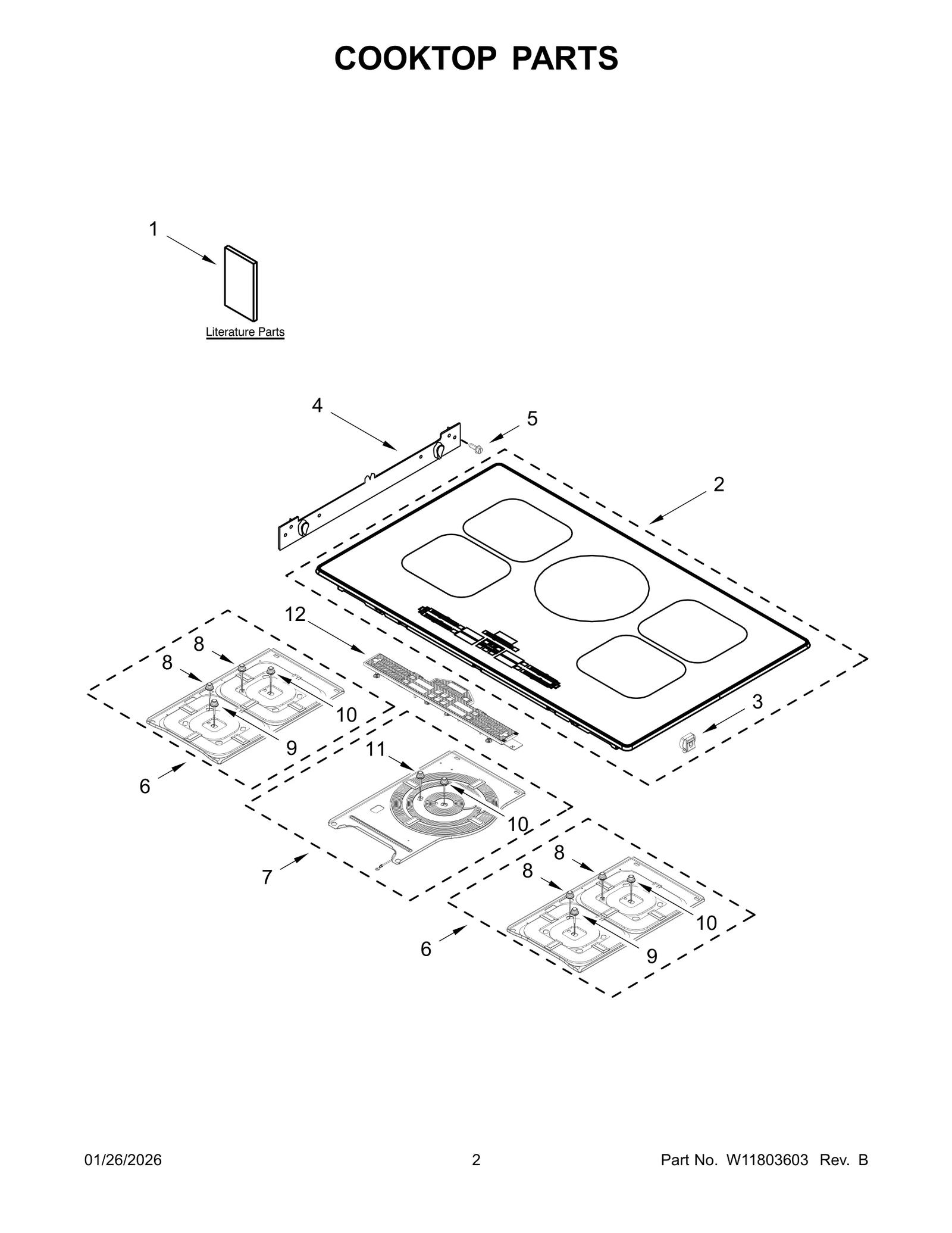 COOKTOP PARTS