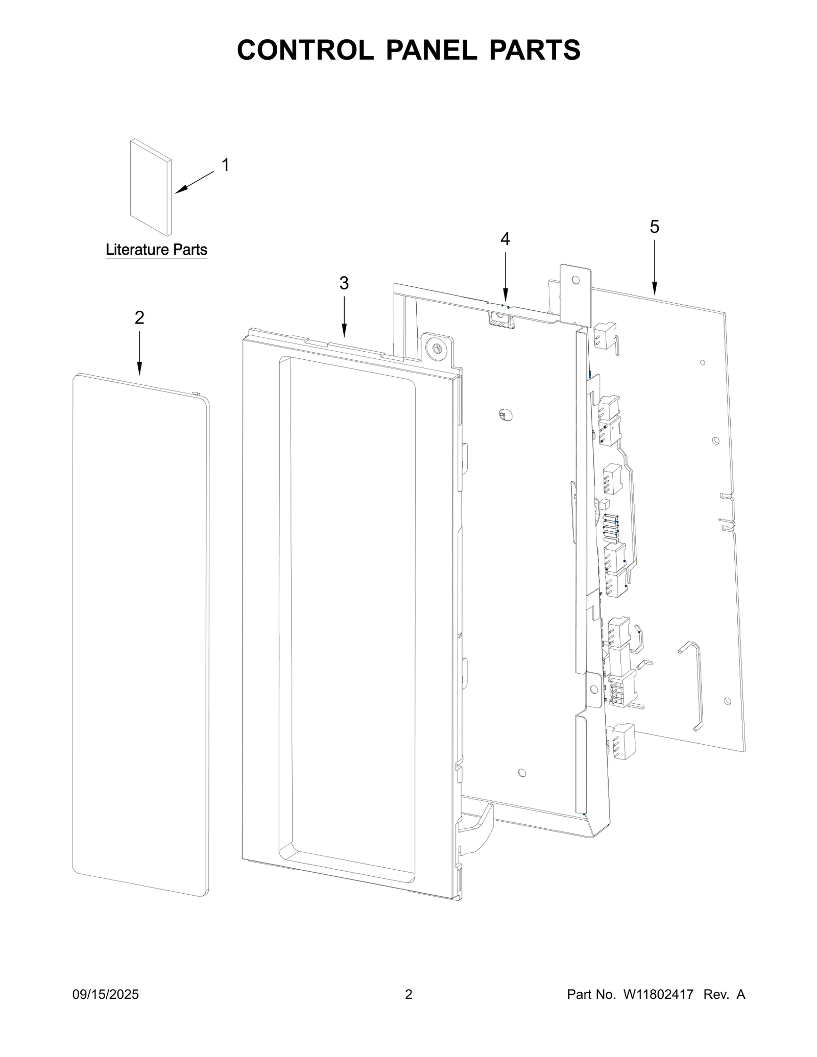 CONTROL PANEL PARTS