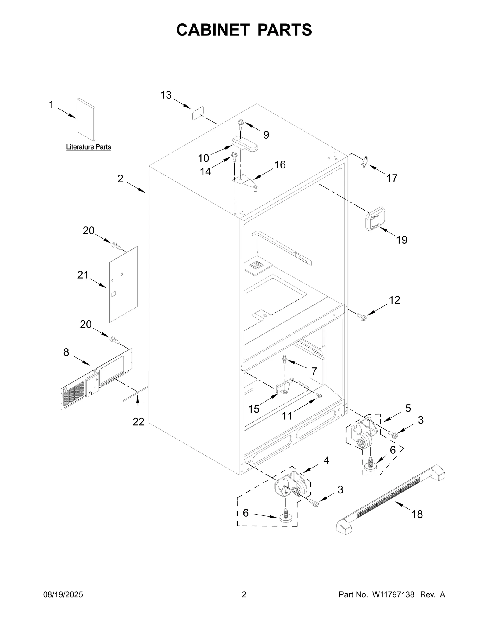 CABINET PARTS